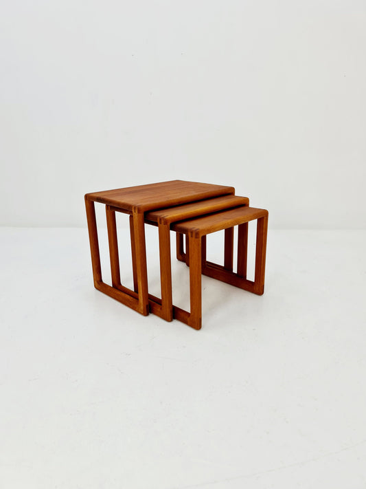 Midcentury danish Solid teak nesting tables/ side tables by Salin Möbler, 1960s