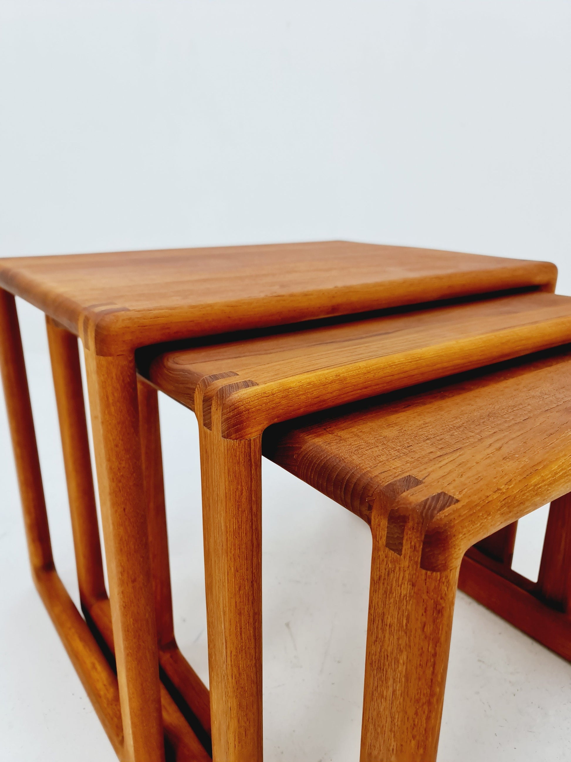 Midcentury danish Solid teak nesting tables/ side tables by Salin Möbler, 1960s