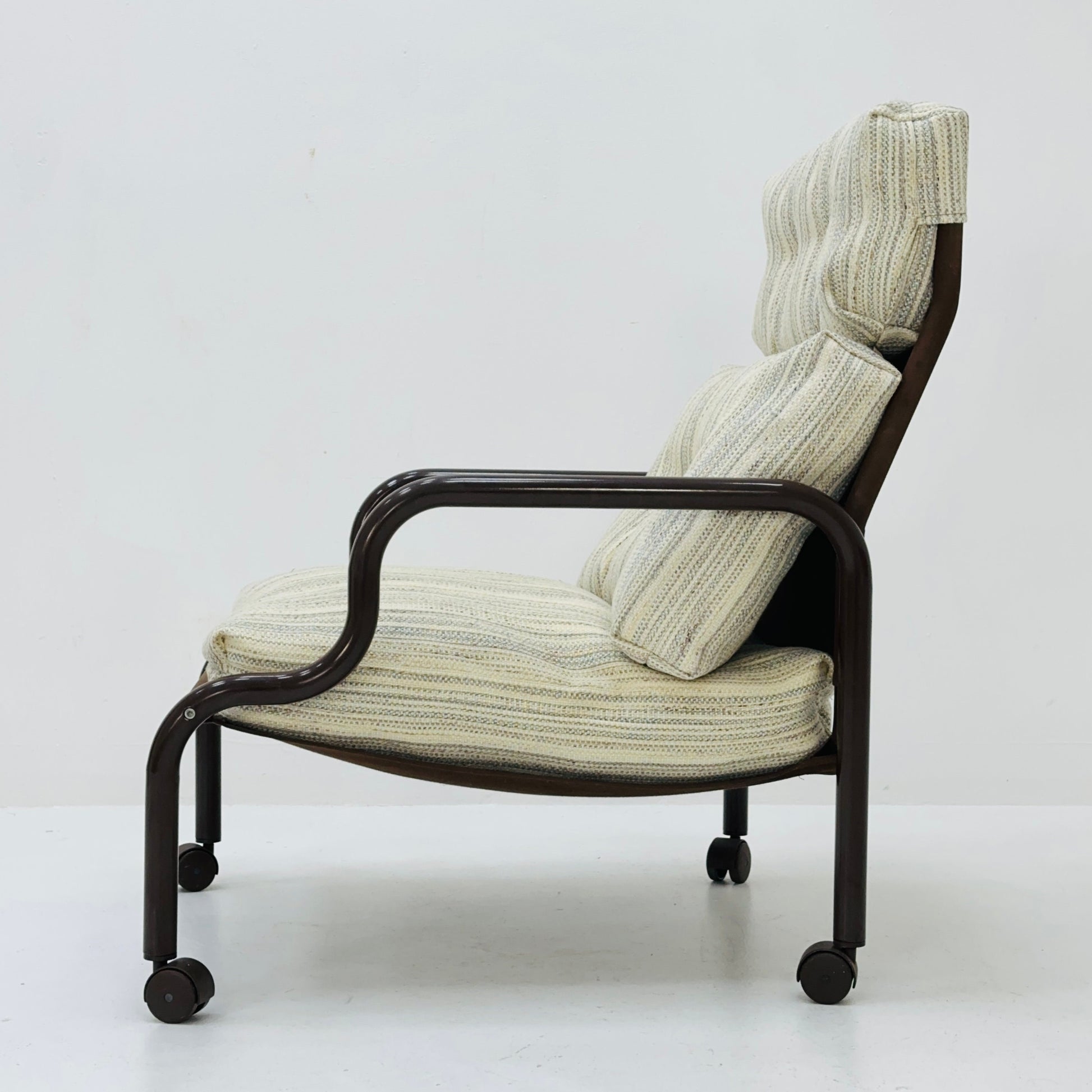 Space age Stuns lounge chair on wheels by Jan Dranger & Johan Huldt for Innovator Sweden 1970s