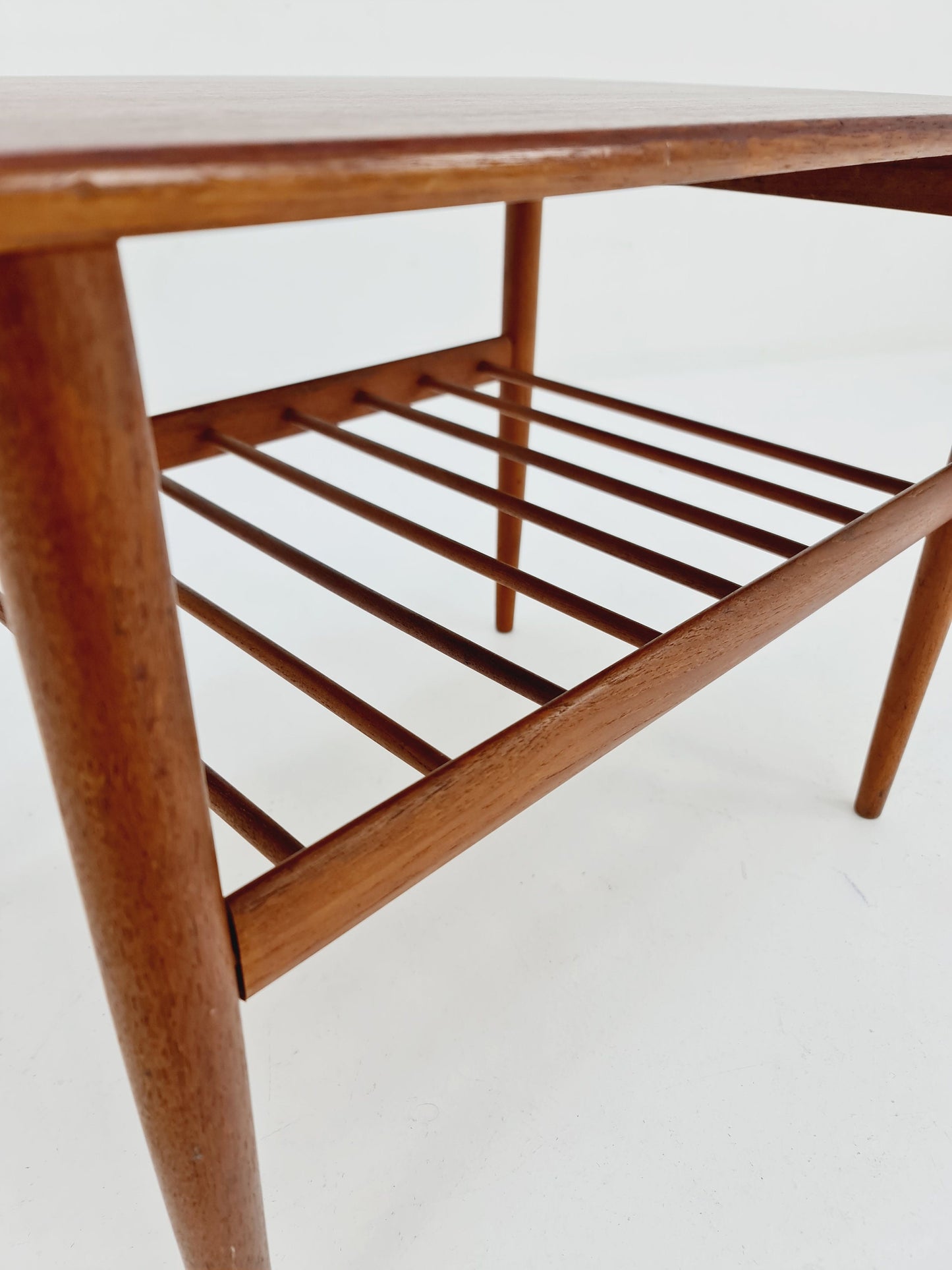 Midcentury Swedish teak coffee side table by Yngvar Sandtröm for Säffle Möbelfabrik, 1960s