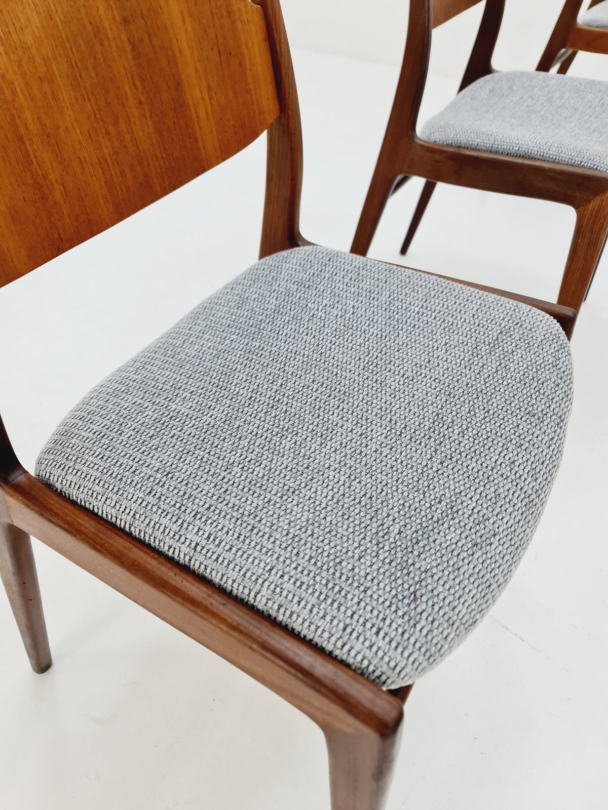 German teak dining chair by Georg Leowald for wilkhan, 1960s,set of 6
