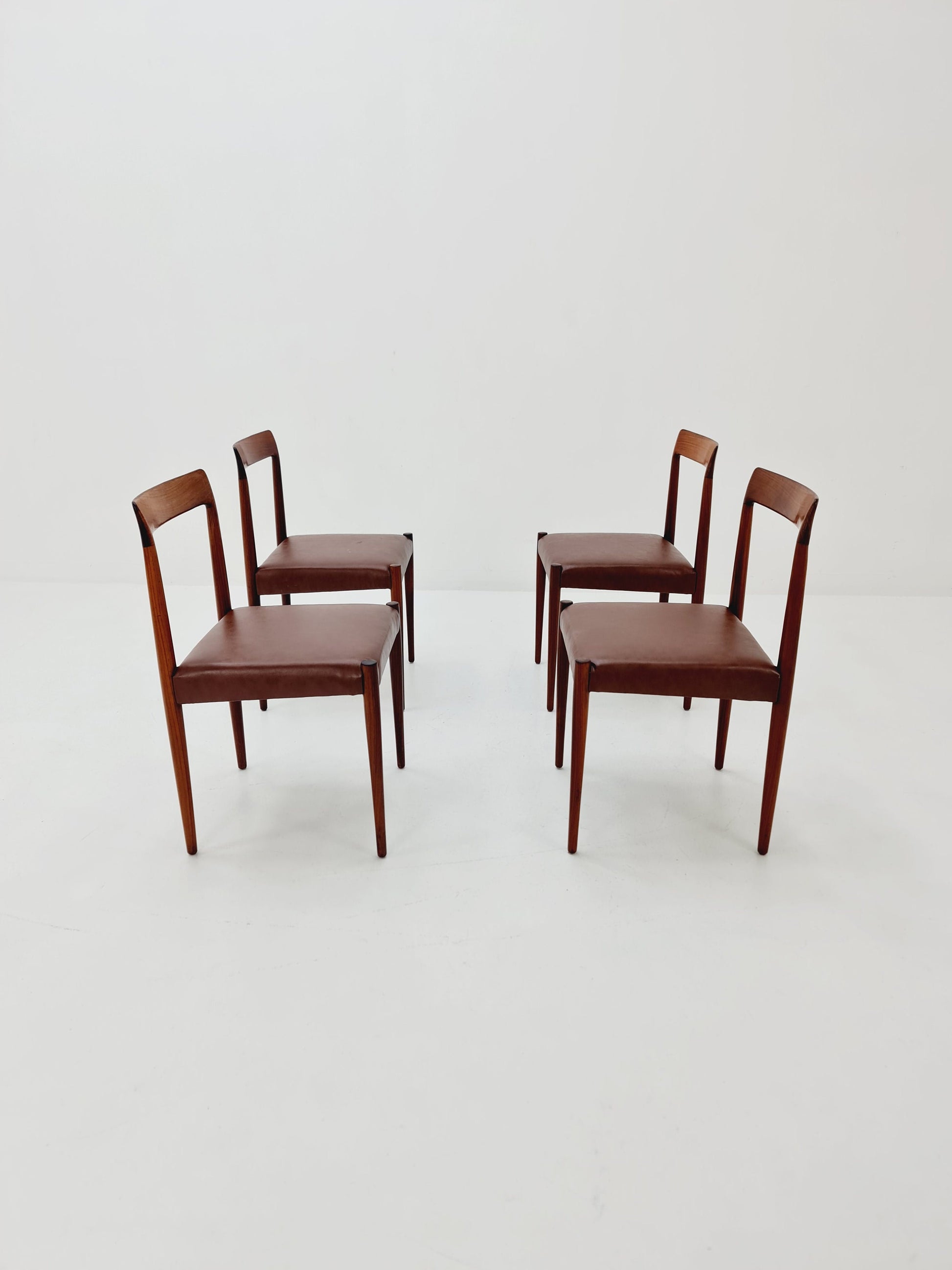 Mid Century German chairs by Lübke, 1960s Set of 4