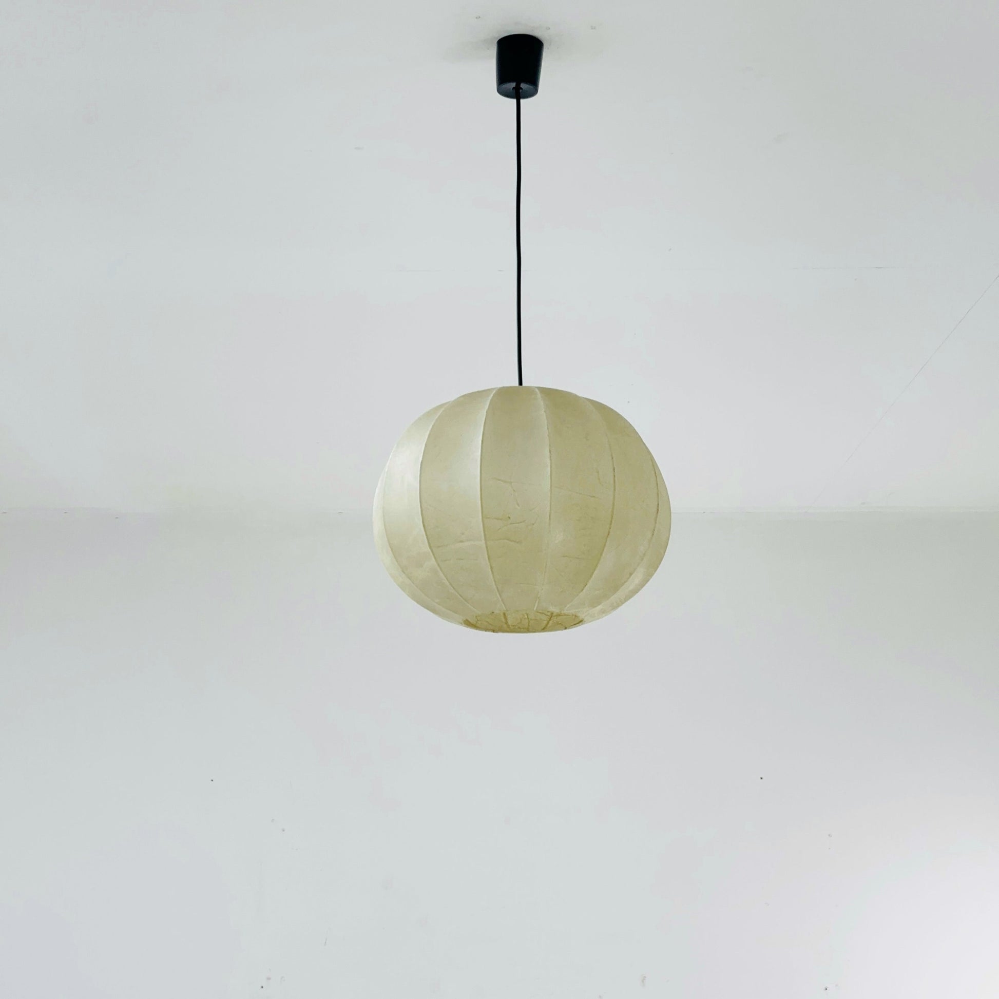 Cocoon Round Italian mid-century cocoon pendant lamp by Achille Castiglioni , 1960s
