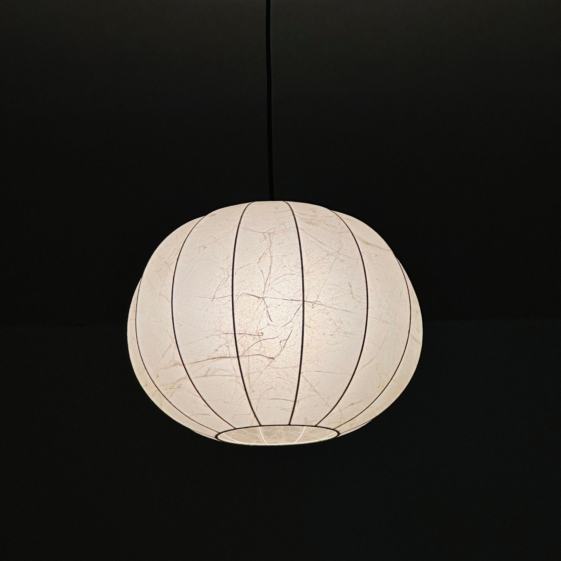 Cocoon Round Italian mid-century cocoon pendant lamp by Achille Castiglioni , 1960s