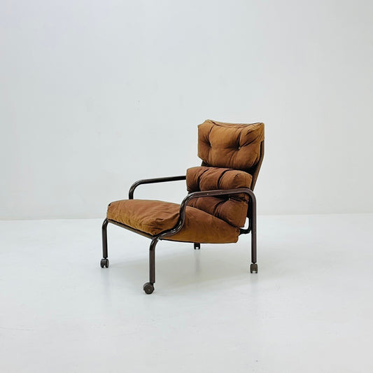 Space age Stuns lounge chair on wheels by Jan Dranger & Johan Huldt for Innovator Sweden 1970s
