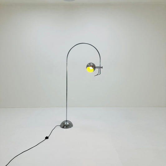 Space age metal -chrome Arc Floor Lamp from Cosack 1970s