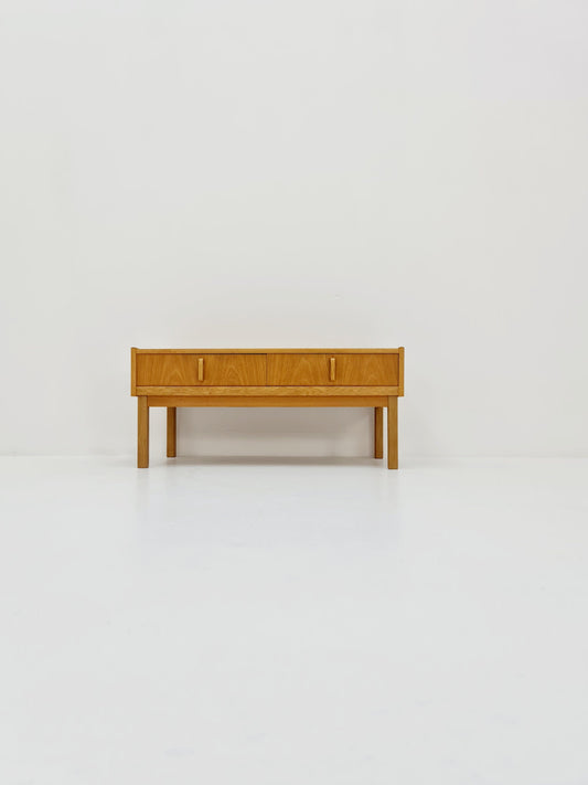 Mid century vintage Swedish TV-table/ sideboard oak by Bertil Fridhagen for Bodafors, 1960s