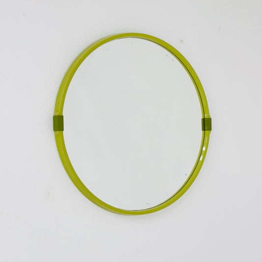 vintage Allibert wall round mirror 1970s