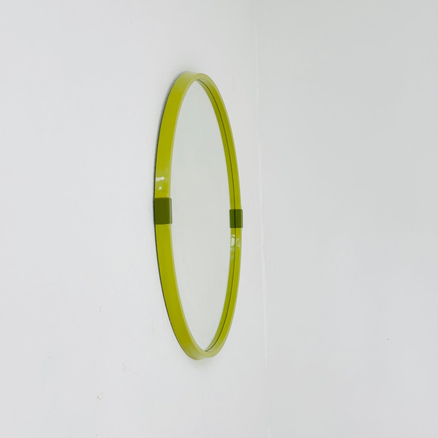 vintage Allibert wall round mirror 1970s