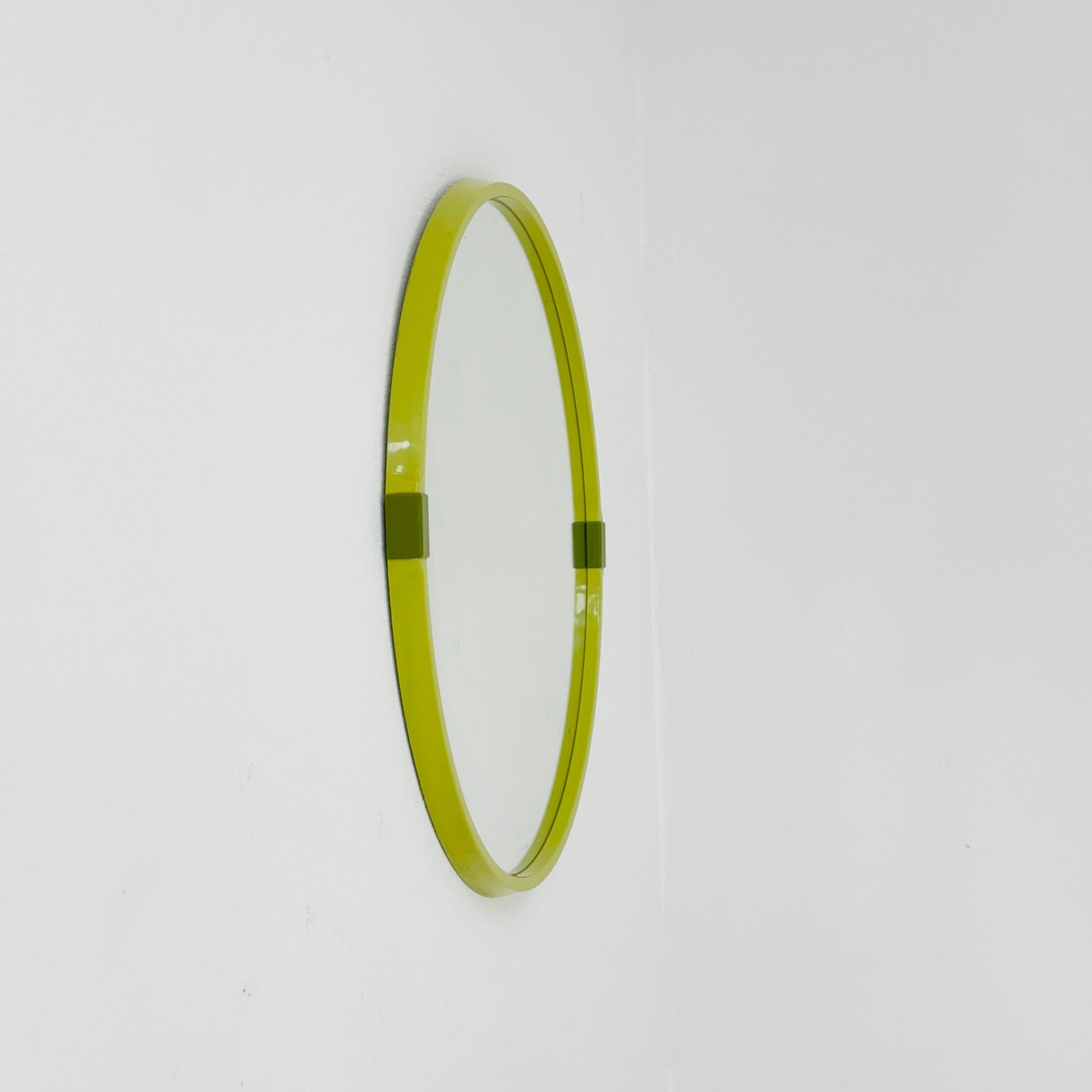 vintage Allibert wall round mirror 1970s