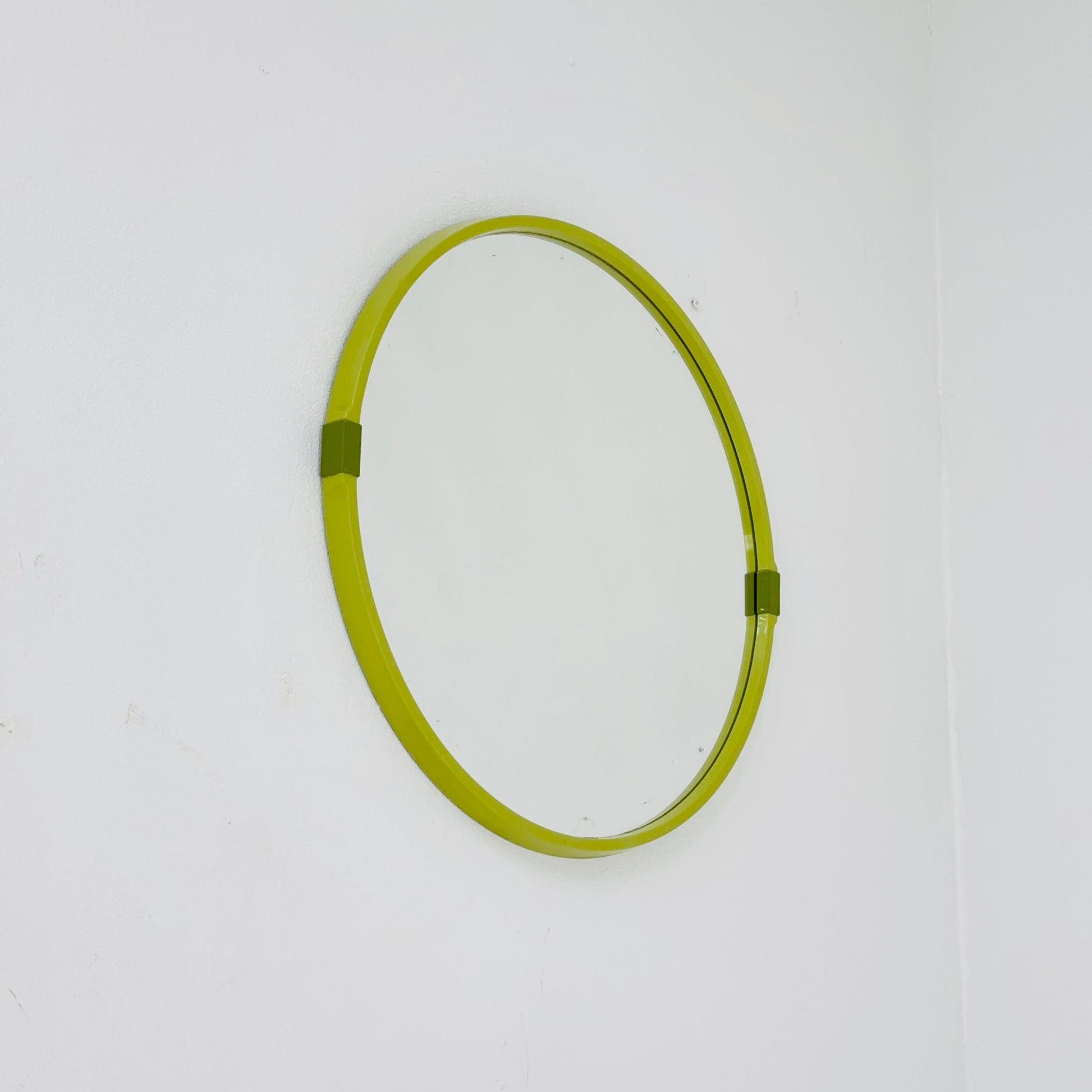 vintage Allibert wall round mirror 1970s