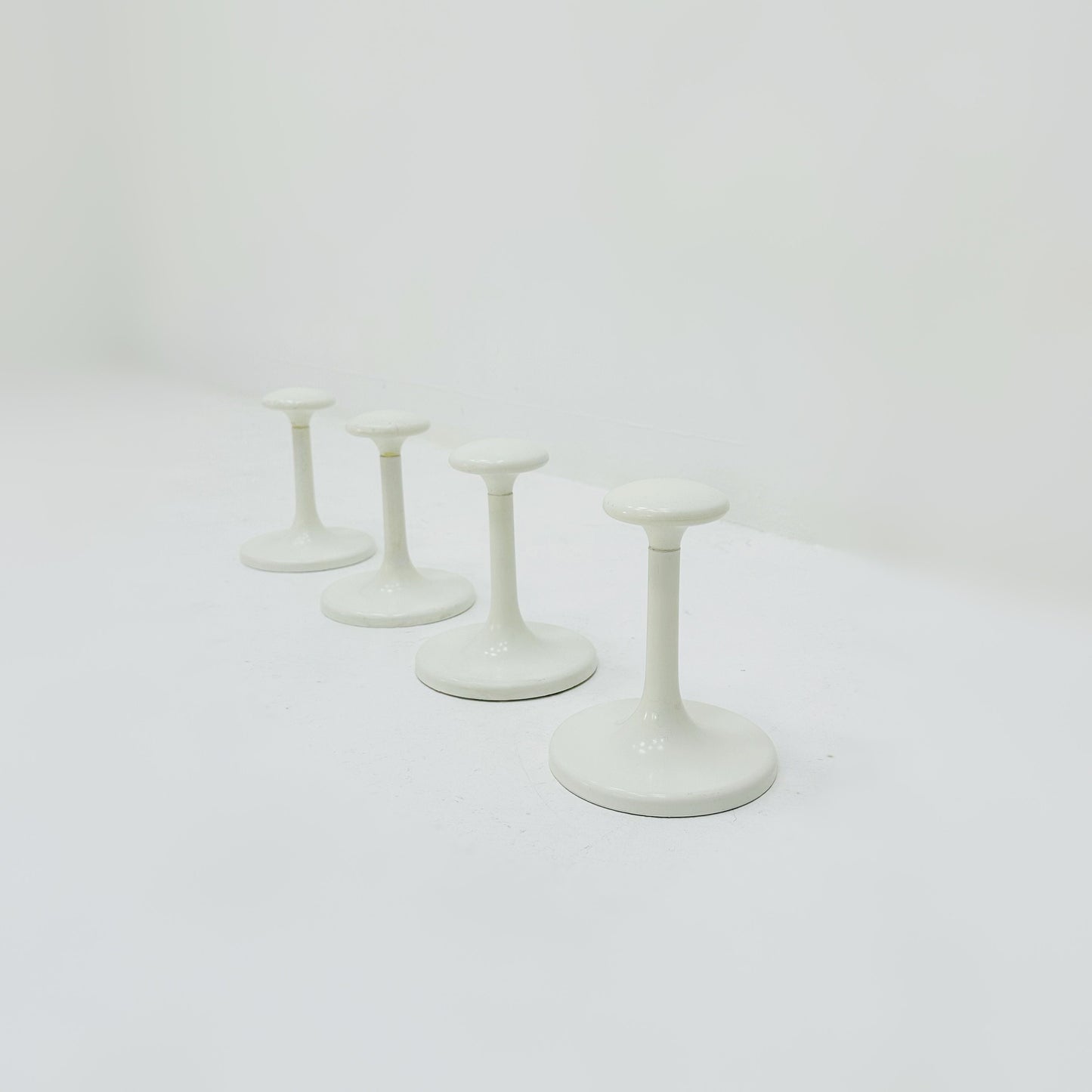 Set of 4 space age coat hooks from Schönbuch, Germany 1970