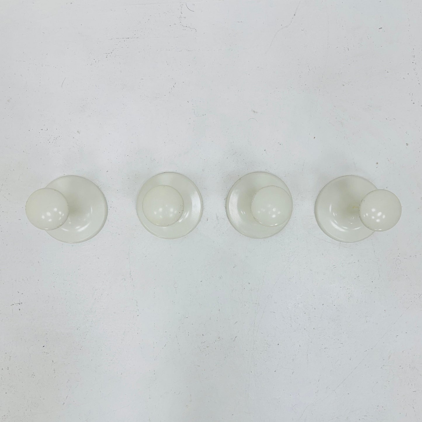 Set of 4 space age coat hooks from Schönbuch, Germany 1970
