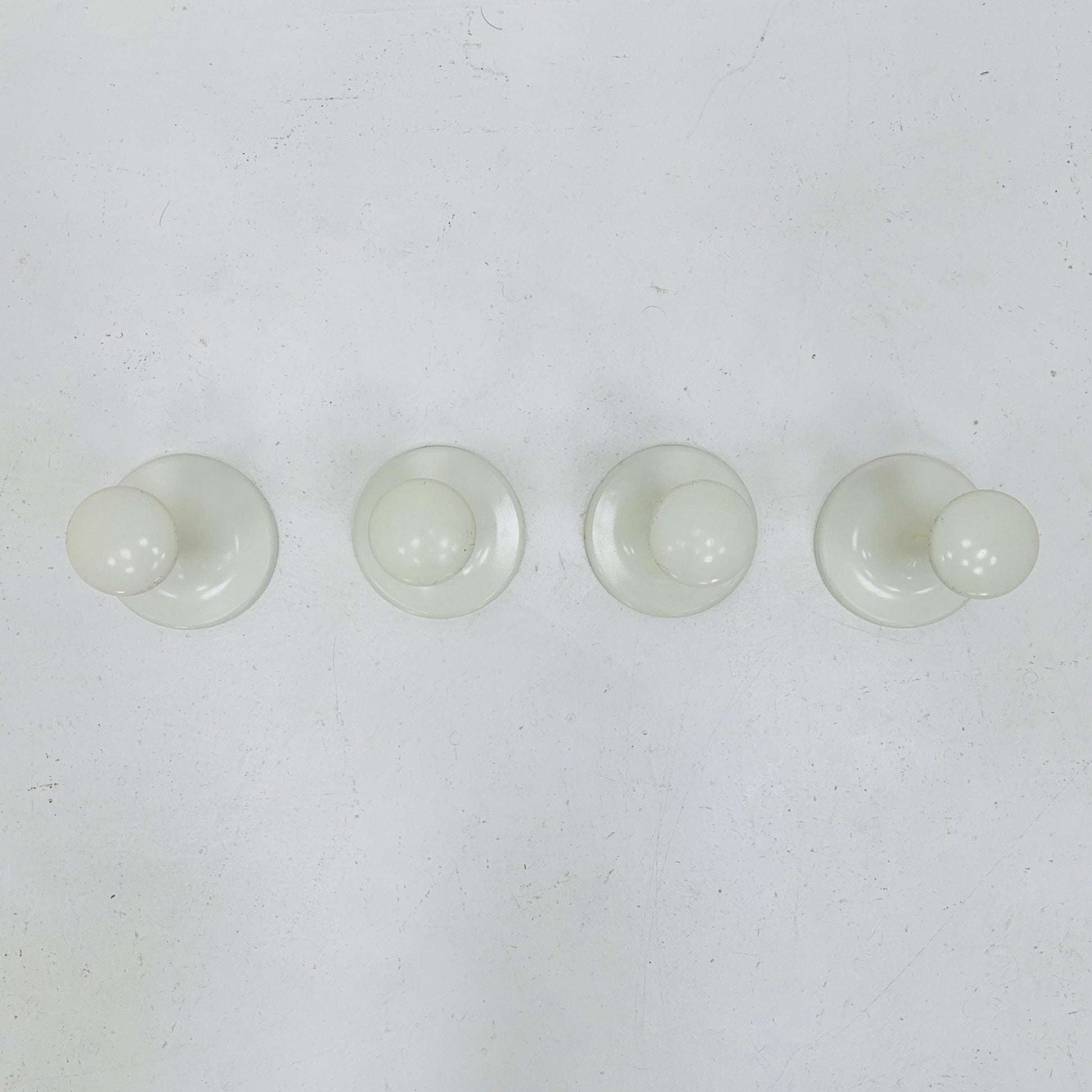 Set of 4 space age coat hooks from Schönbuch, Germany 1970