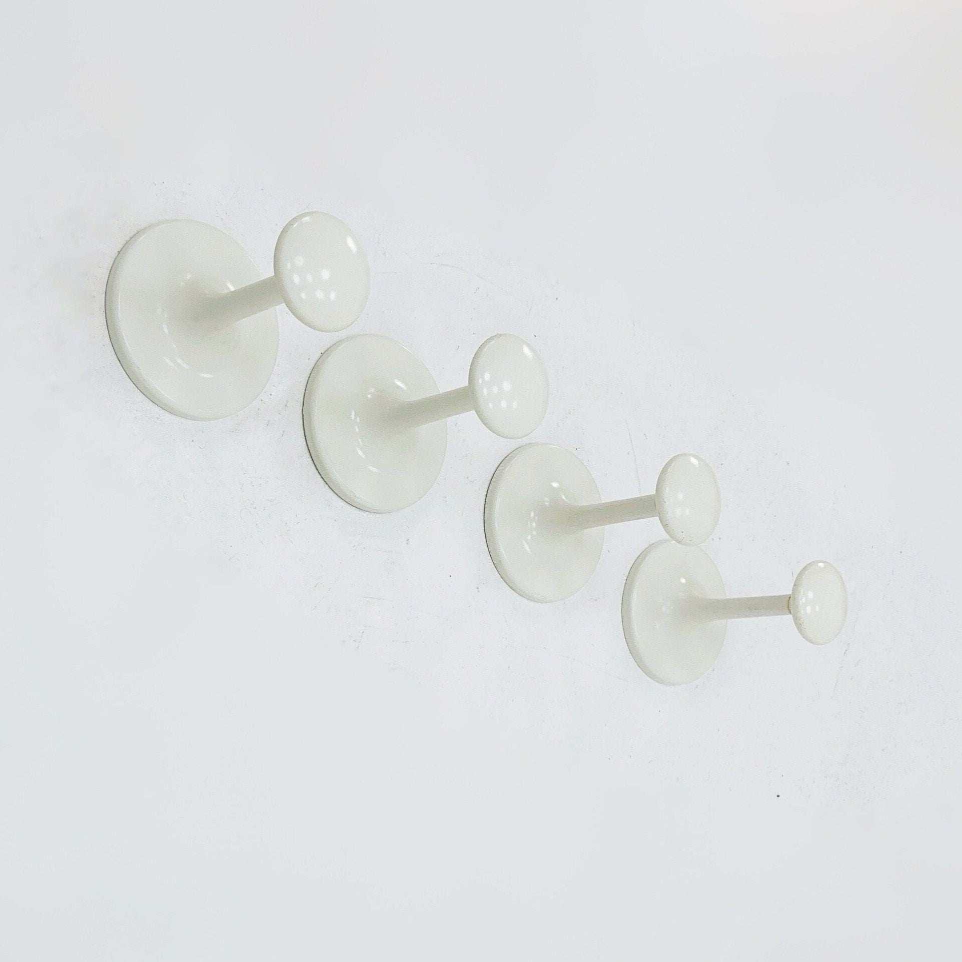 Set of 4 space age coat hooks from Schönbuch, Germany 1970
