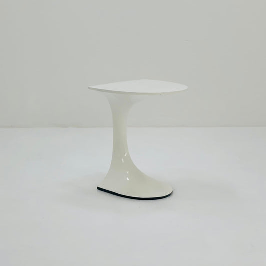 Rare Space age white end table /side table 1970s
