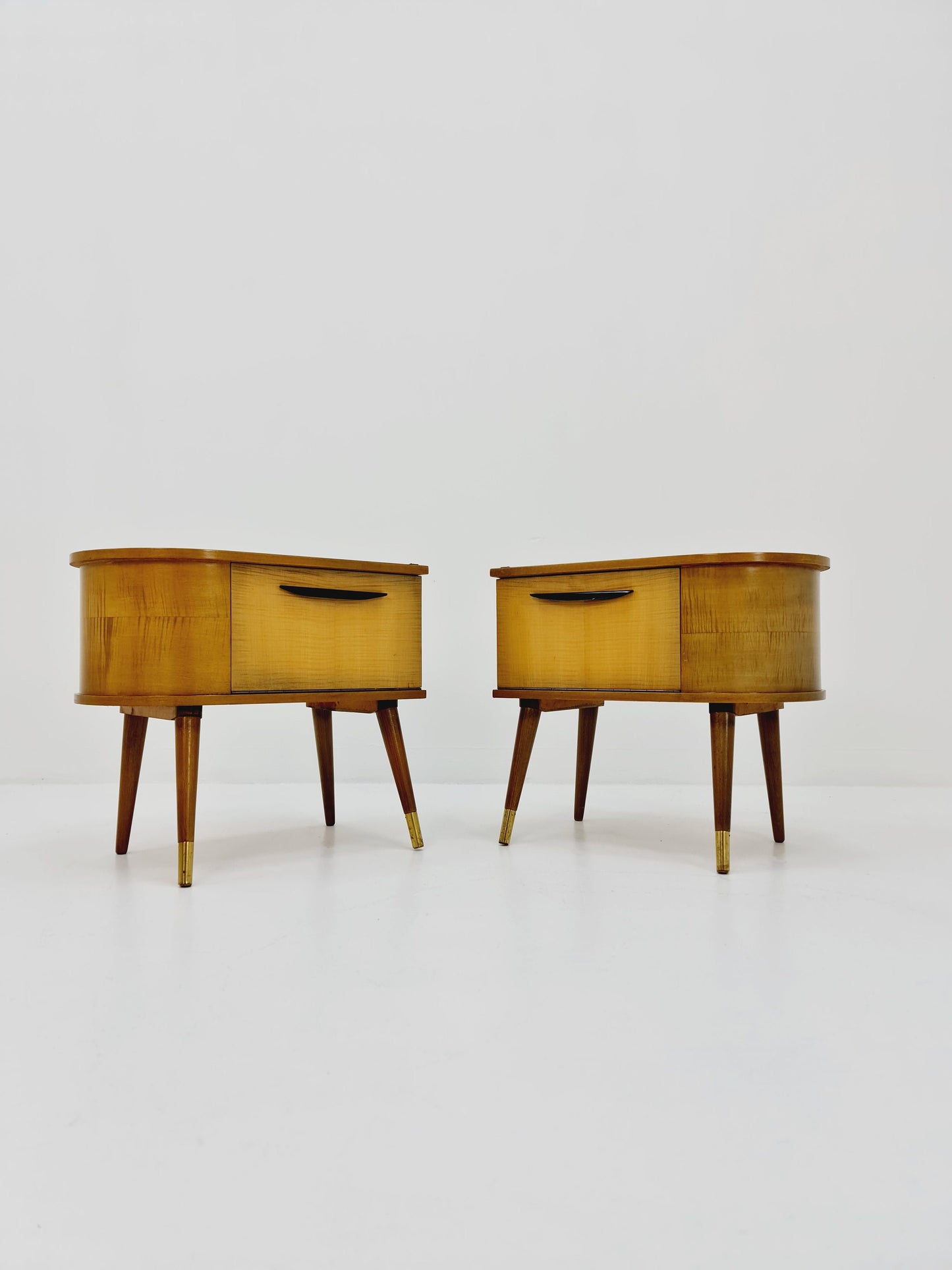 German Mid century nightstands/ bedside tables BY WK Möbel , 1960s