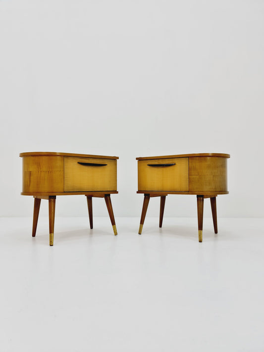 German Mid century nightstands/ bedside tables BY WK Möbel , 1960s