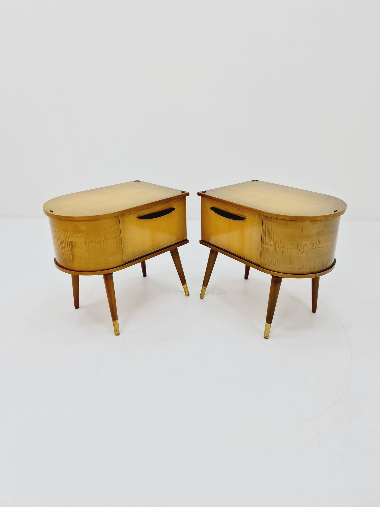 German Mid century nightstands/ bedside tables BY WK Möbel , 1960s
