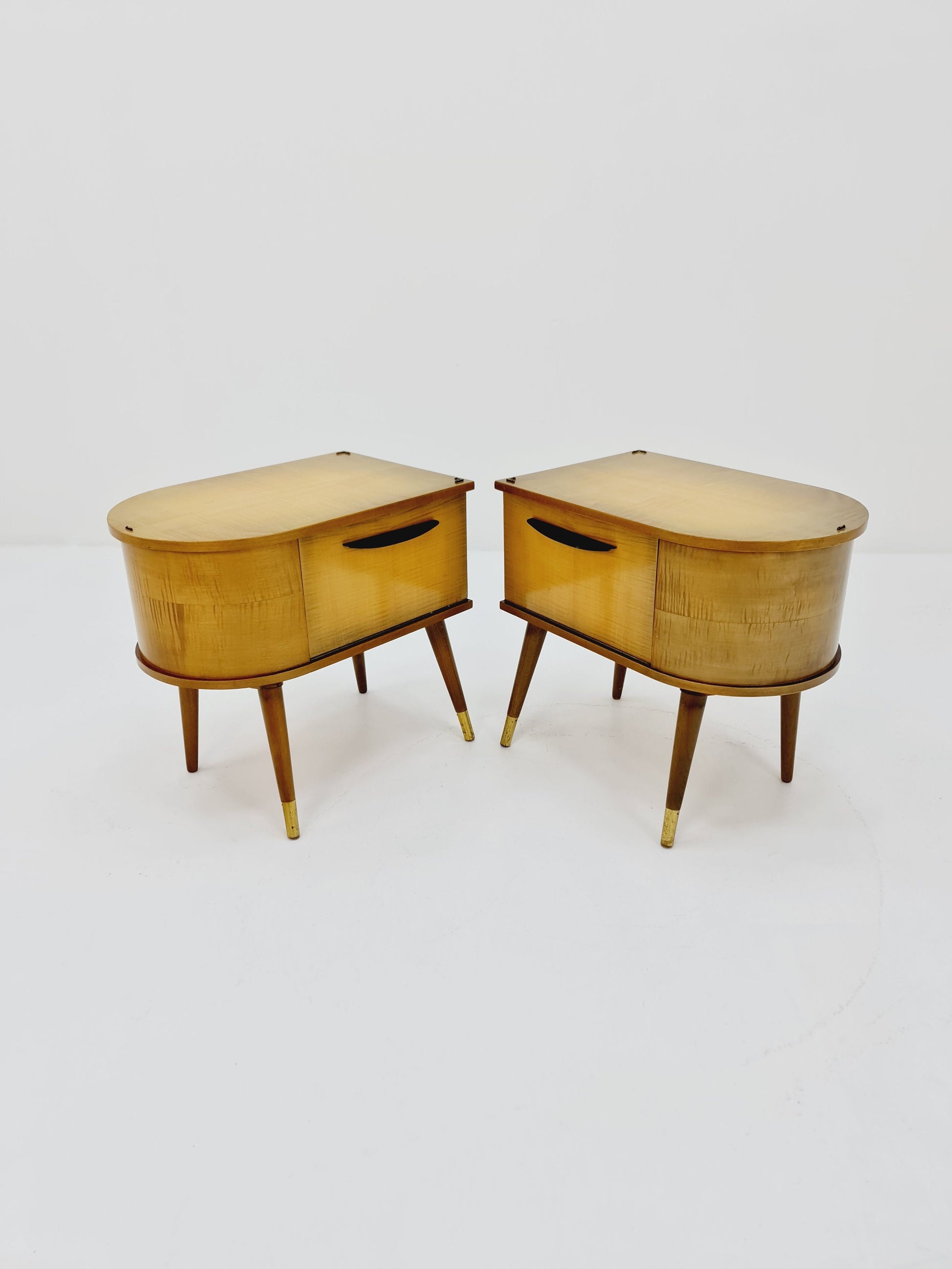 German Mid century nightstands/ bedside tables BY WK Möbel , 1960s
