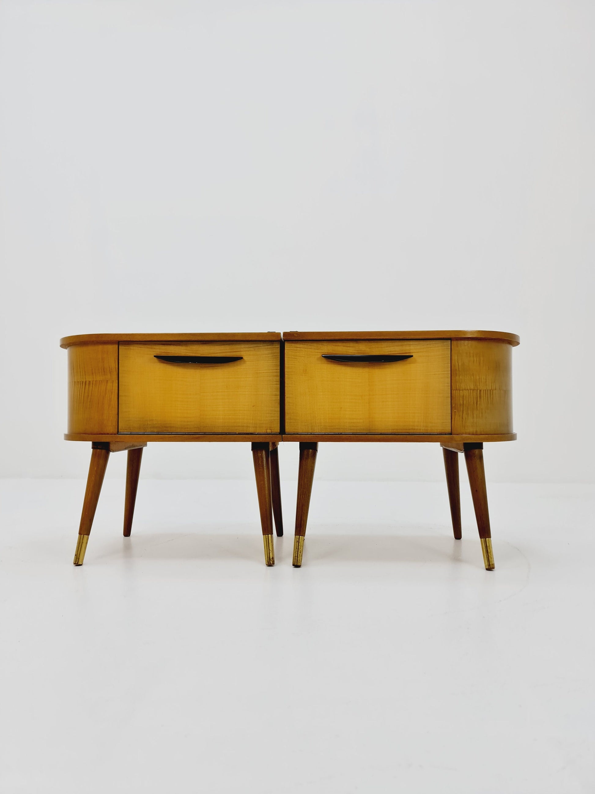 German Mid century nightstands/ bedside tables BY WK Möbel , 1960s