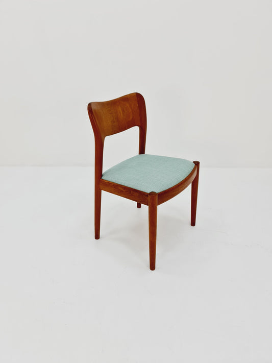 Vintage Danish solid teak dining chair by Glostrup, , 1960s,