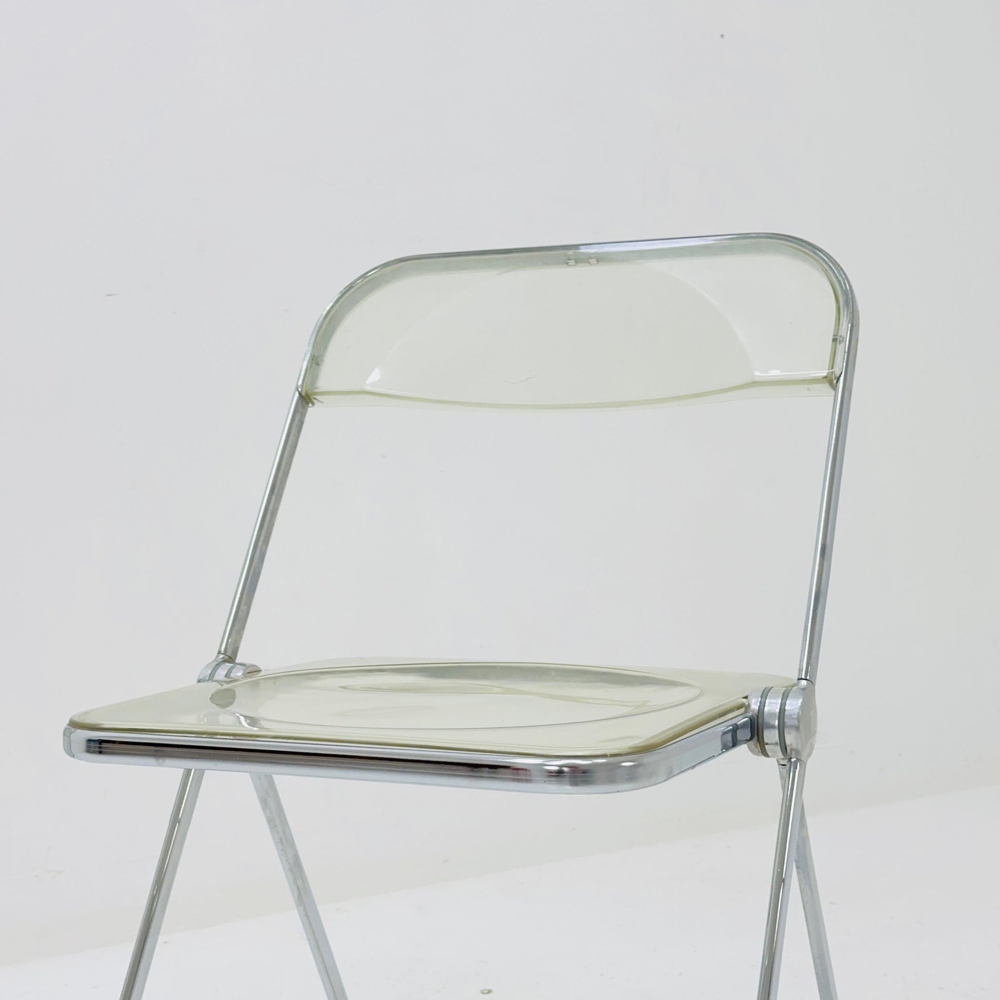 Set of 2 Italian Plia Folding Chairs by Giancarlo Piretti for Castelli, 1970s