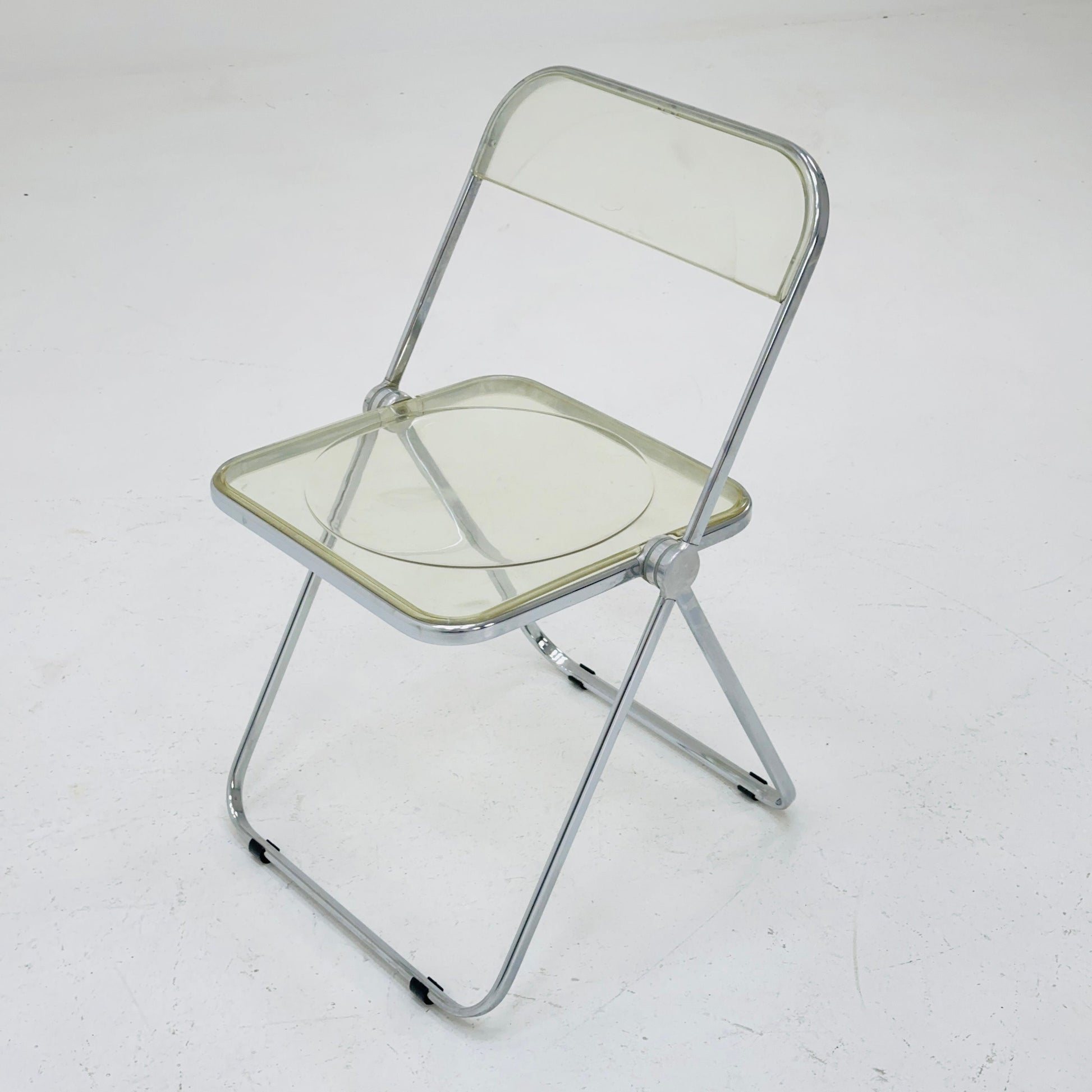 Set of 2 Italian Plia Folding Chairs by Giancarlo Piretti for Castelli, 1970s