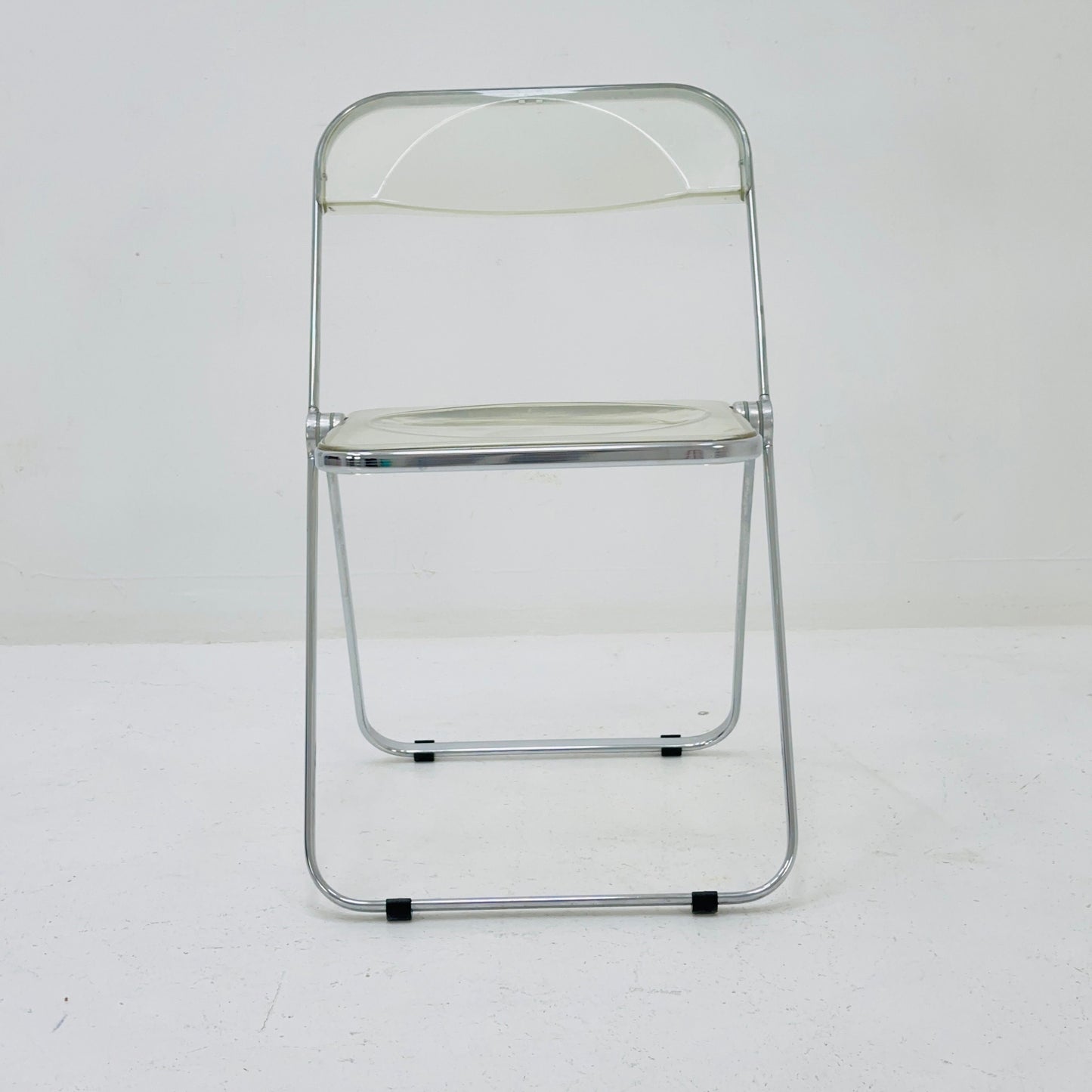 Set of 2 Italian Plia Folding Chairs by Giancarlo Piretti for Castelli, 1970s