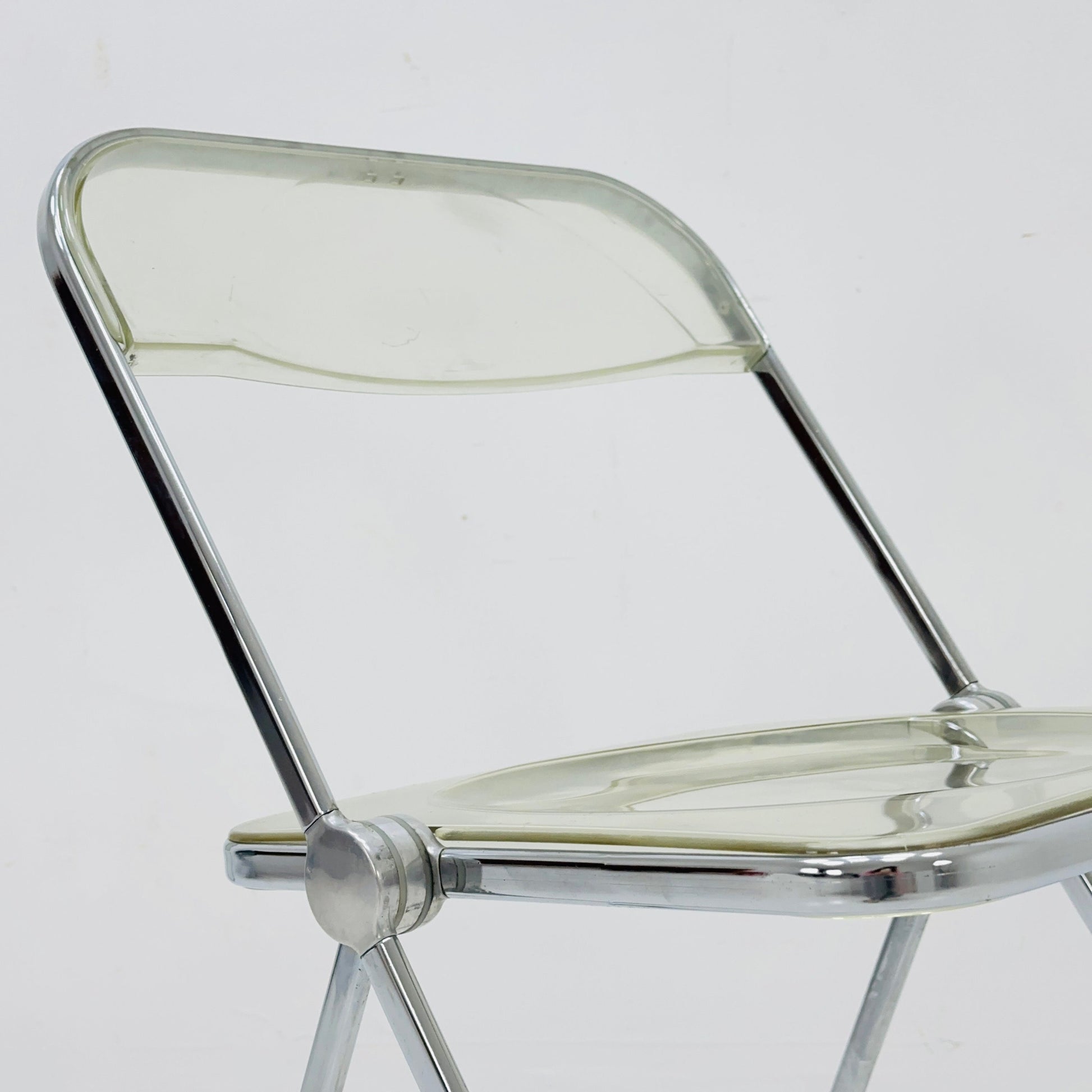 Set of 2 Italian Plia Folding Chairs by Giancarlo Piretti for Castelli, 1970s