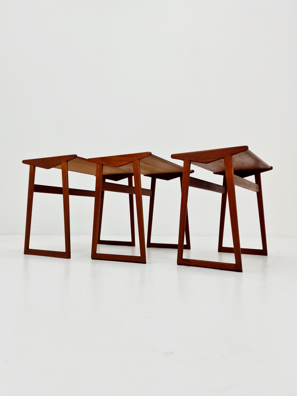 Rare Midcentury danish teak nesting tables/ side tables , 1960s