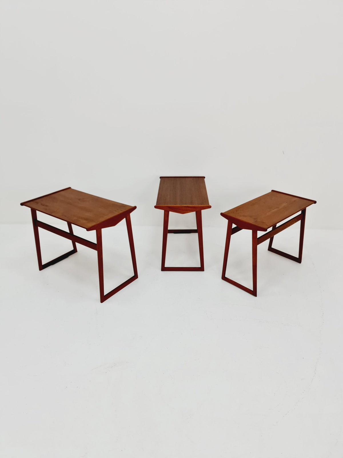 Rare Midcentury danish teak nesting tables/ side tables , 1960s