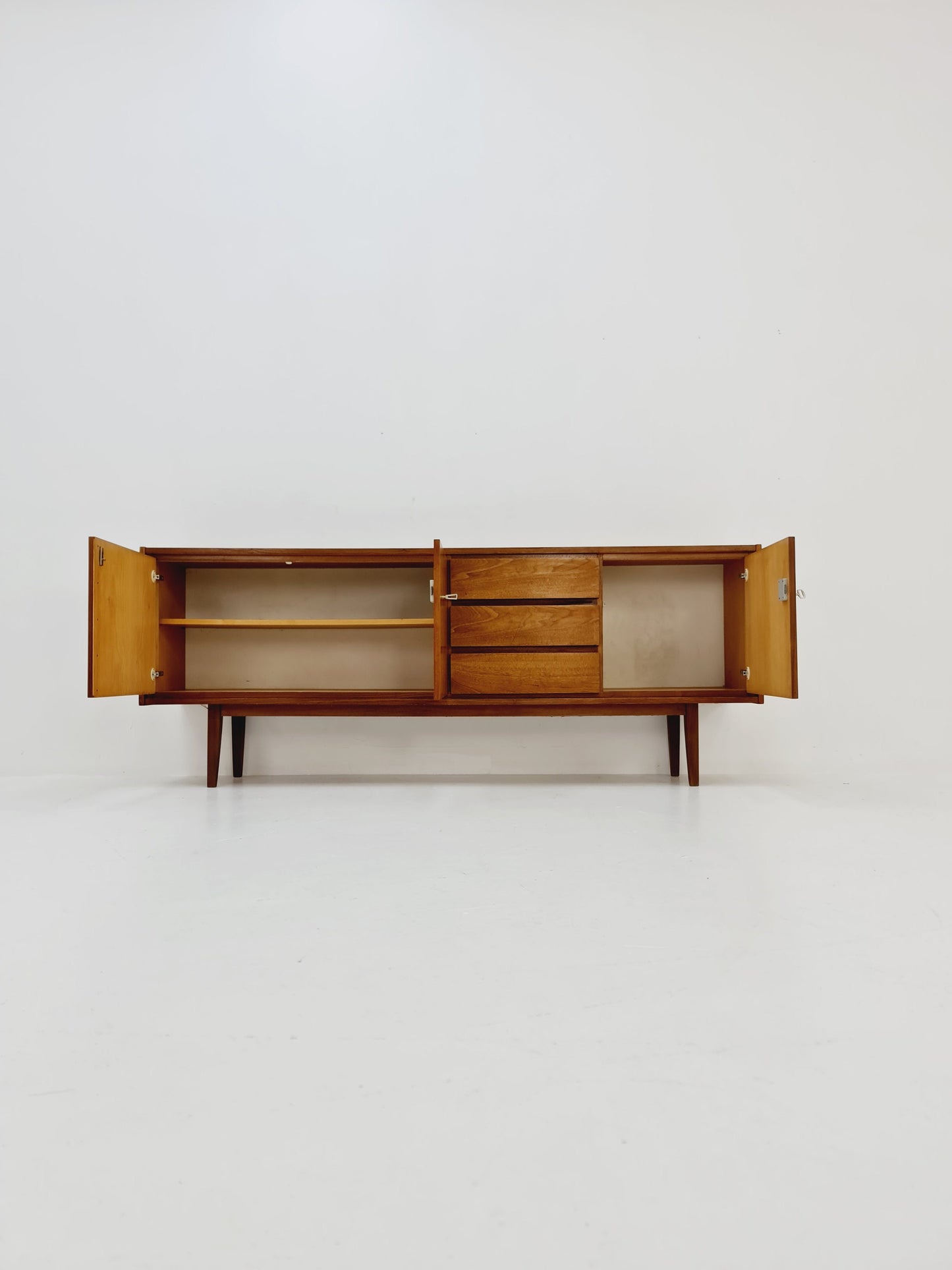 Mid Century Modern German walnut Sideboard, 1960s