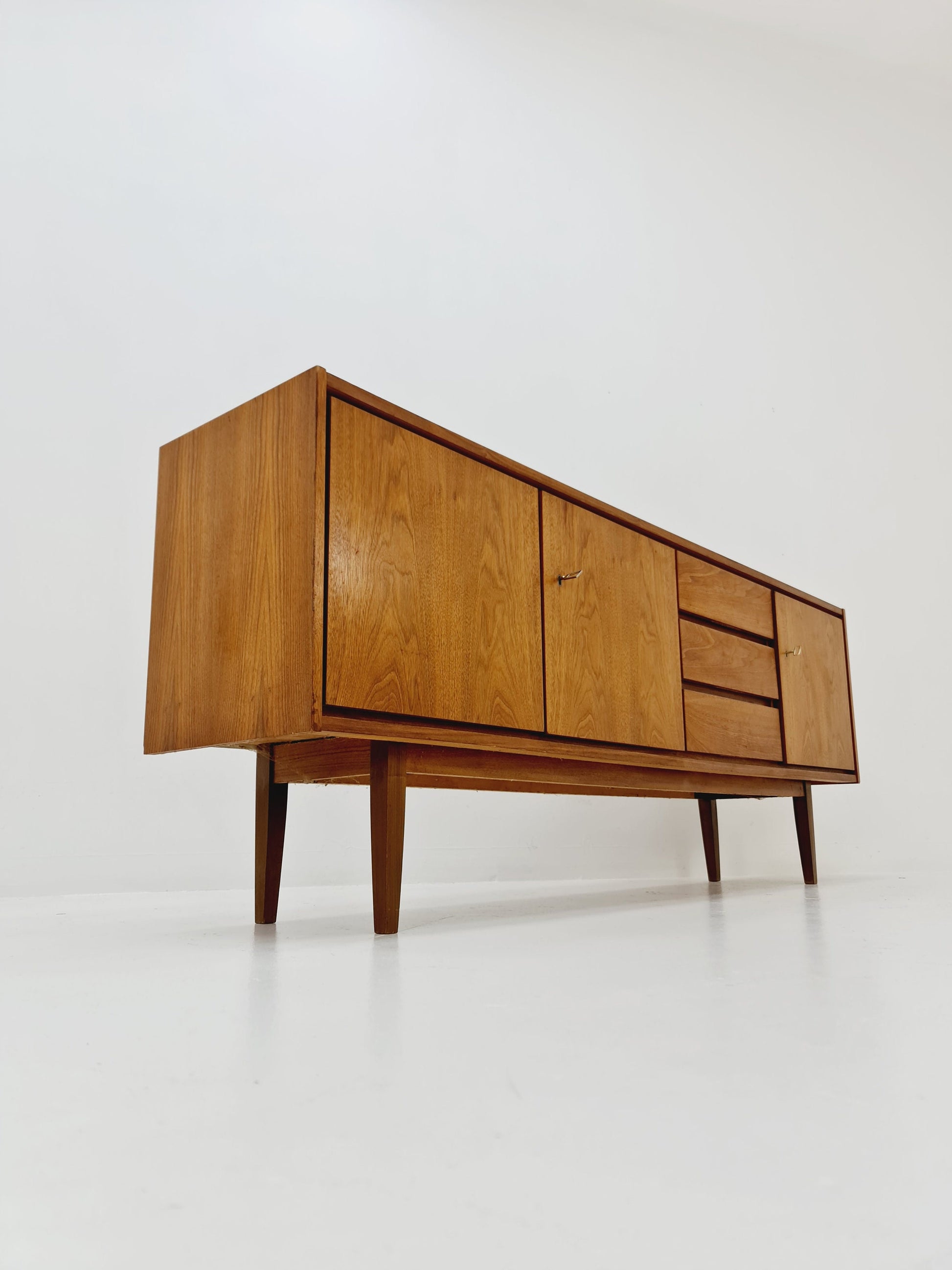 Mid Century Modern German walnut Sideboard, 1960s