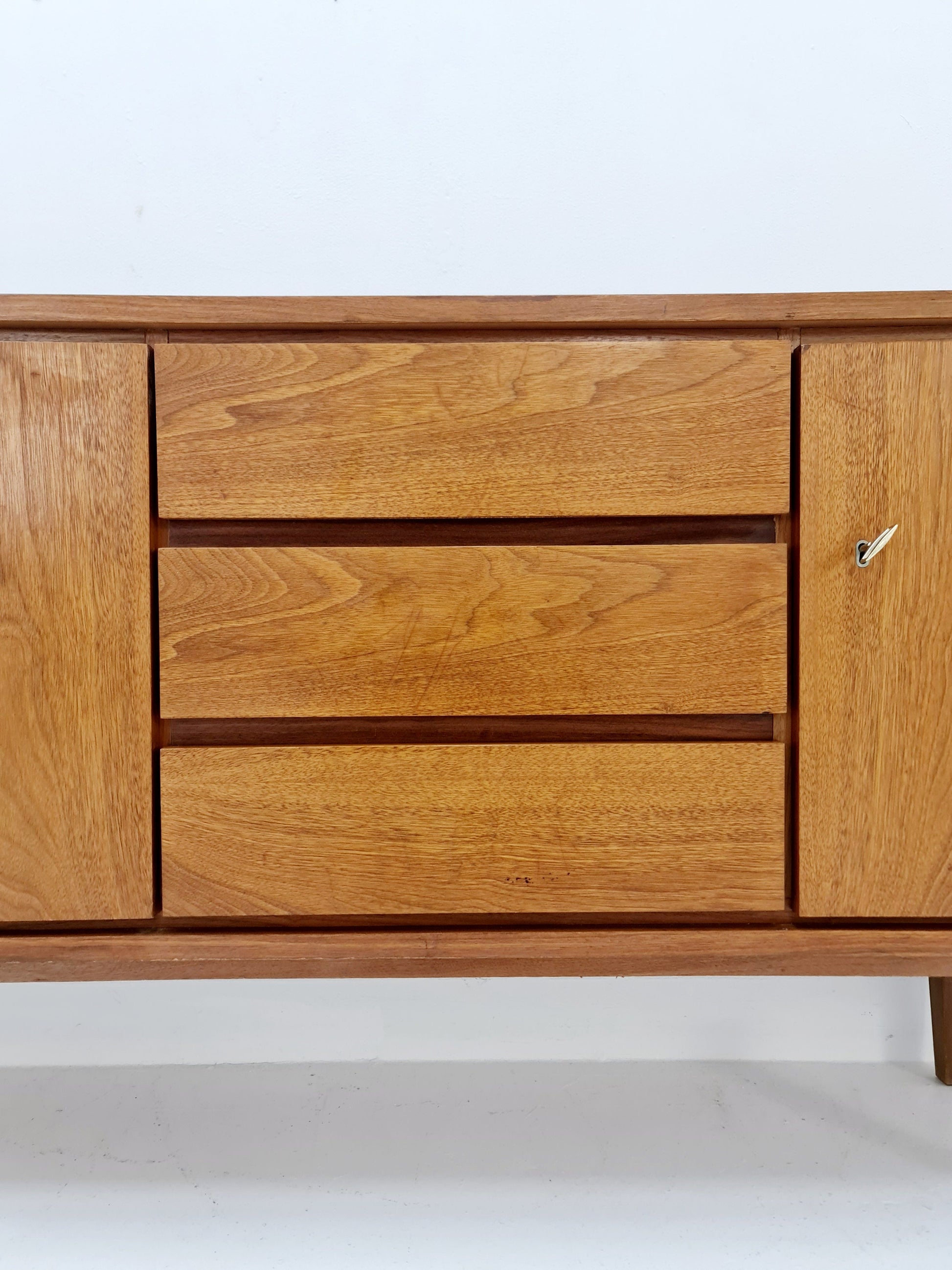 Mid Century Modern German walnut Sideboard, 1960s