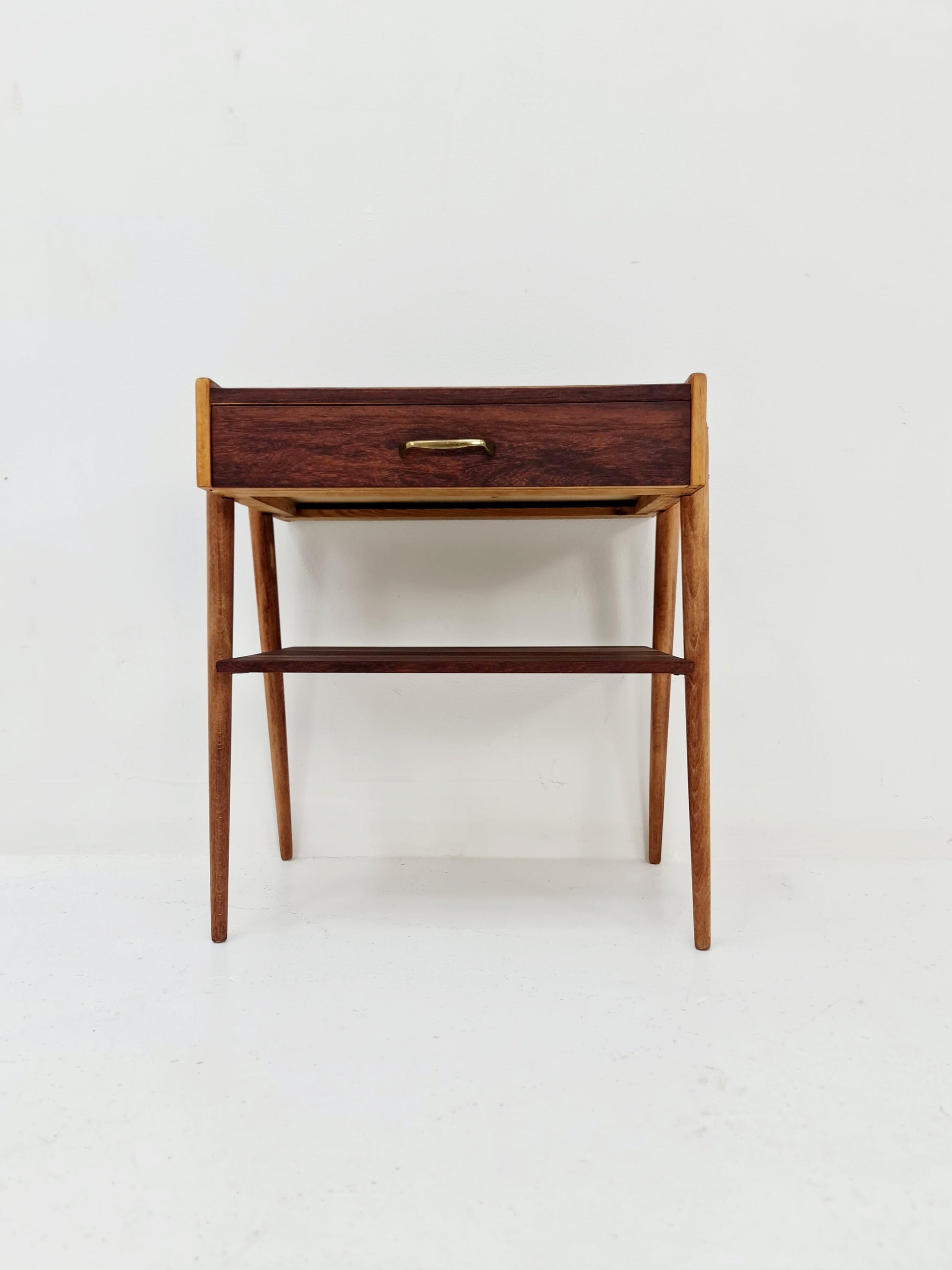 Midcentury Danish Rosewood & teak vintage Side table/ Bedside table/ Night stand, 1960s