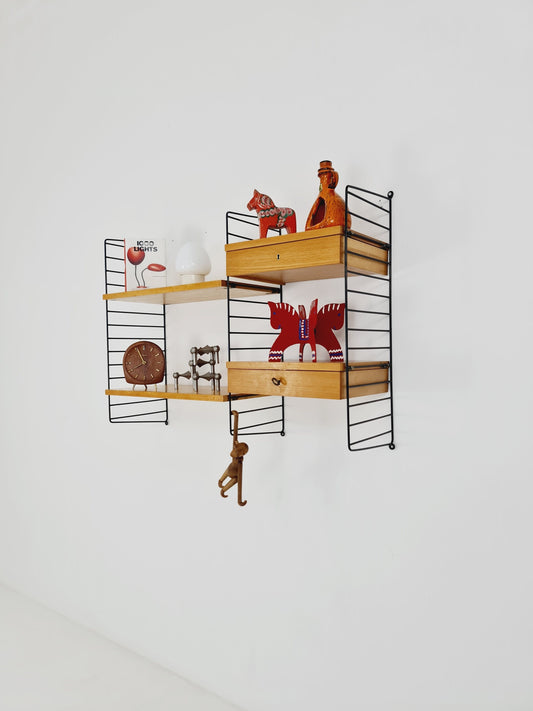 original Shelf system vintage from string (Stockholm) shelf the ladder shelf string 1960s