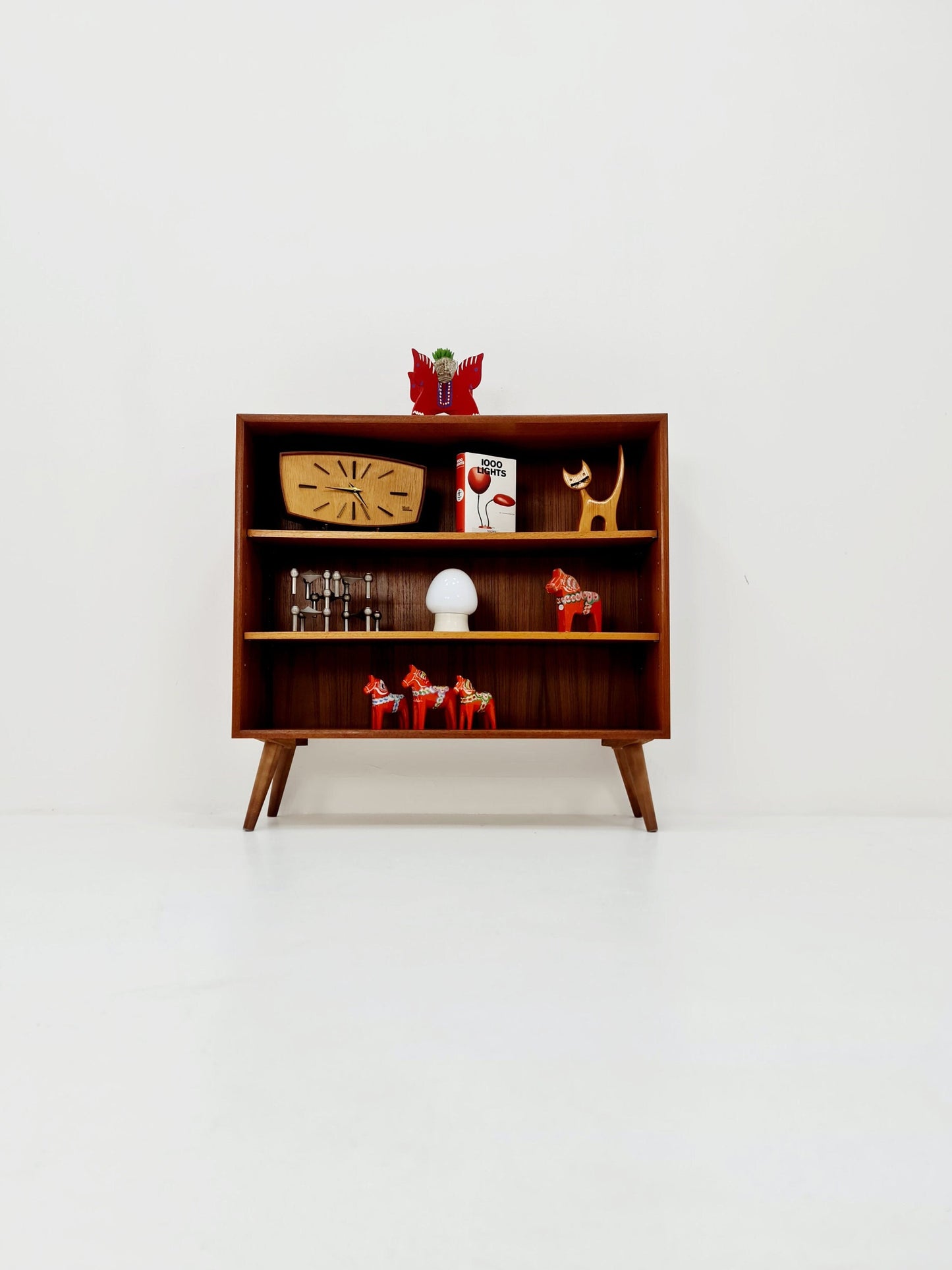 Vintage German teak cabinet sideboard By KMK , 1960s