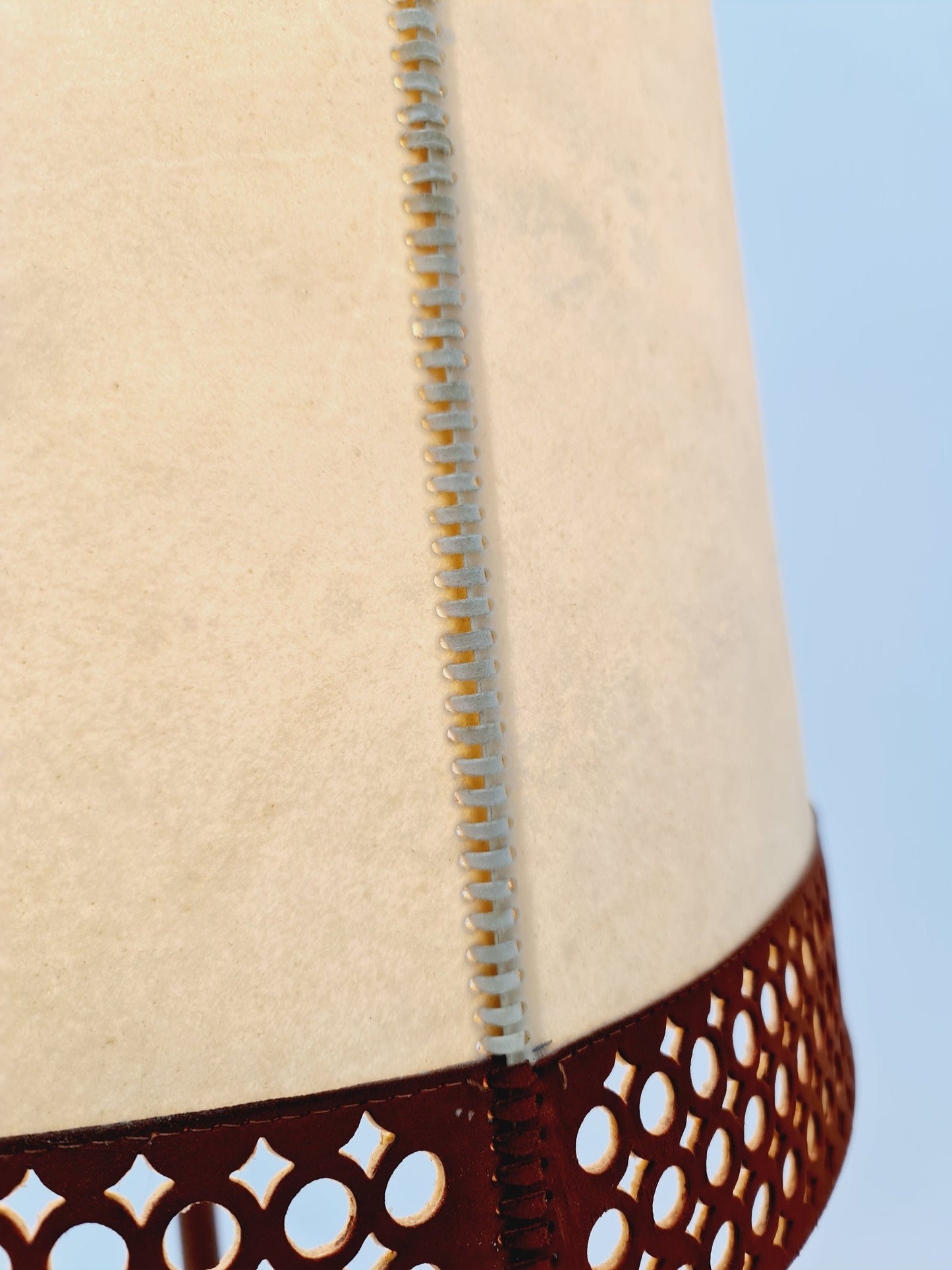 Rare Tripod Mid century German floor lamp Brass 1960s
