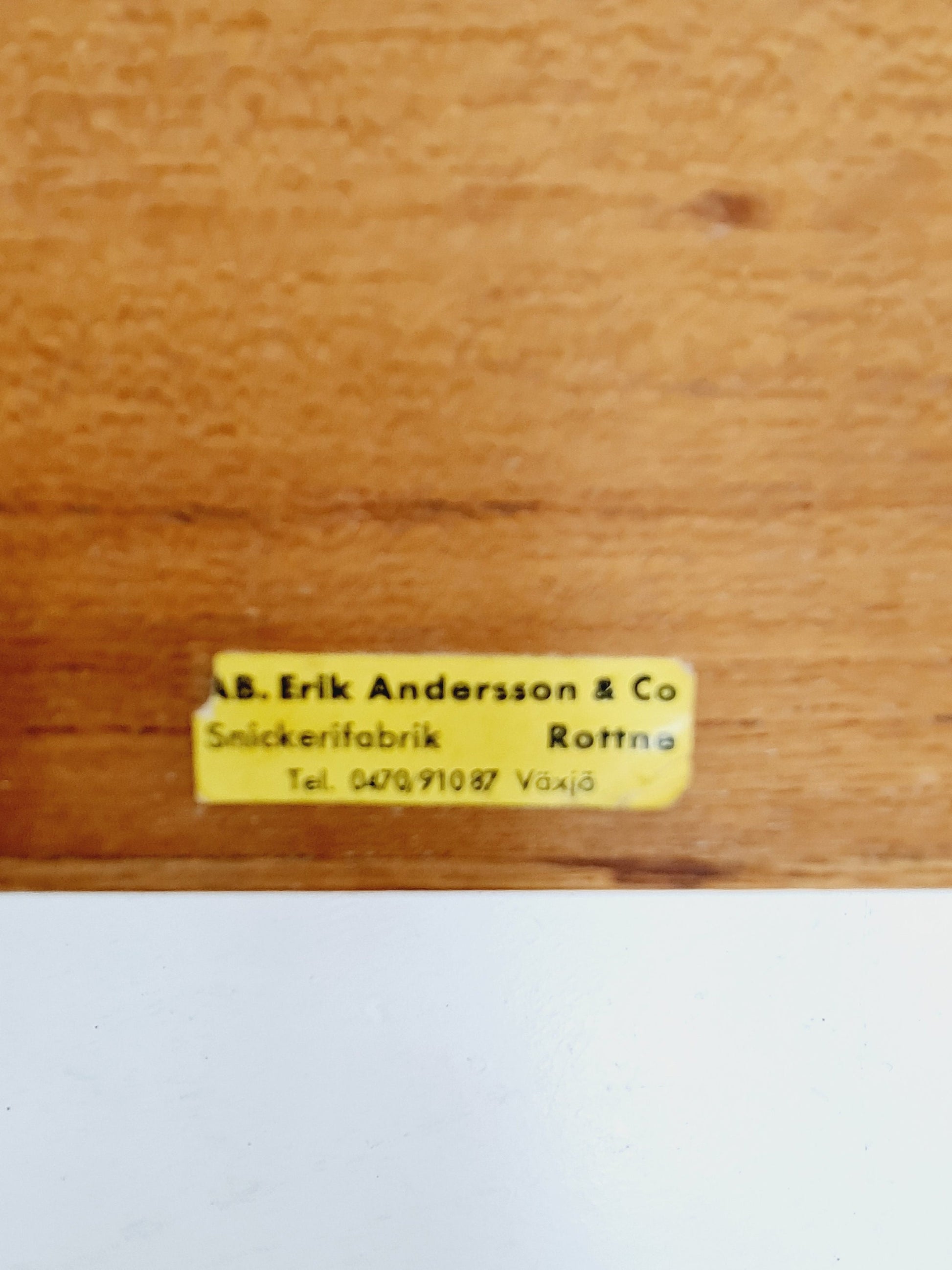 Midcentury danish Teak Vintage Side table by A.B Erik Andersson straight from the sixties