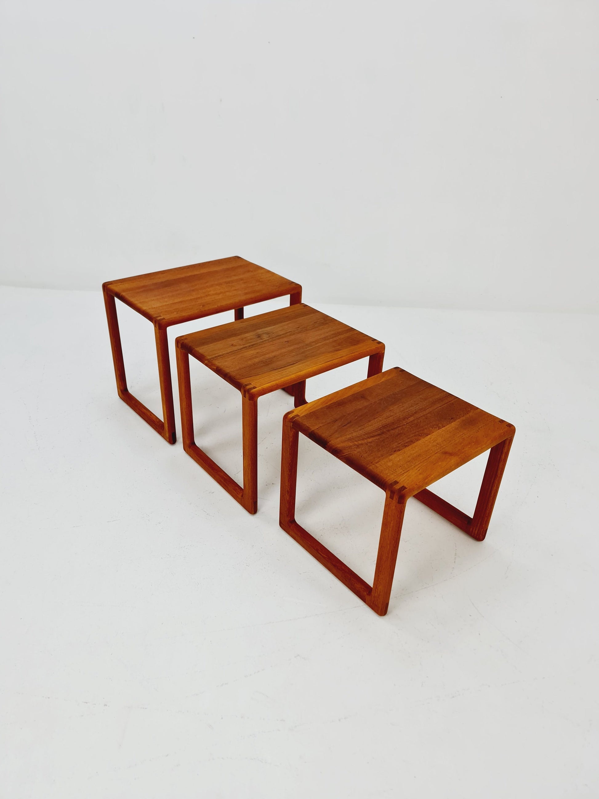 Midcentury danish Solid teak nesting tables/ side tables by Salin Möbler, 1960s