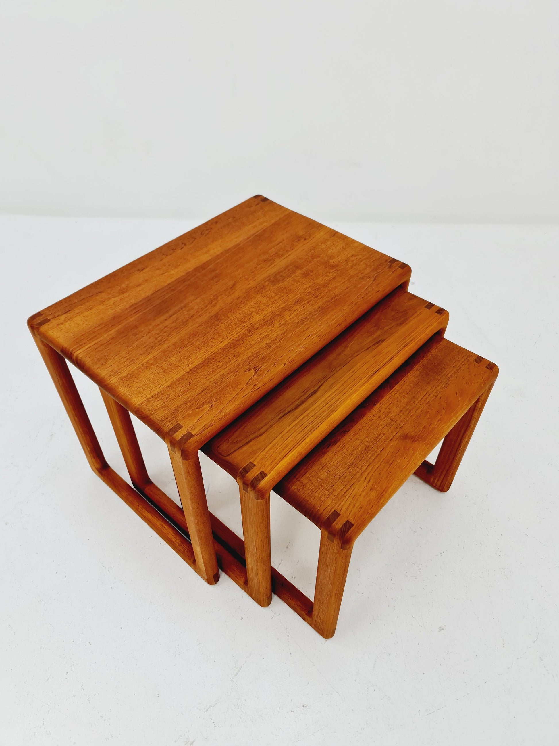 Midcentury danish Solid teak nesting tables/ side tables by Salin Möbler, 1960s