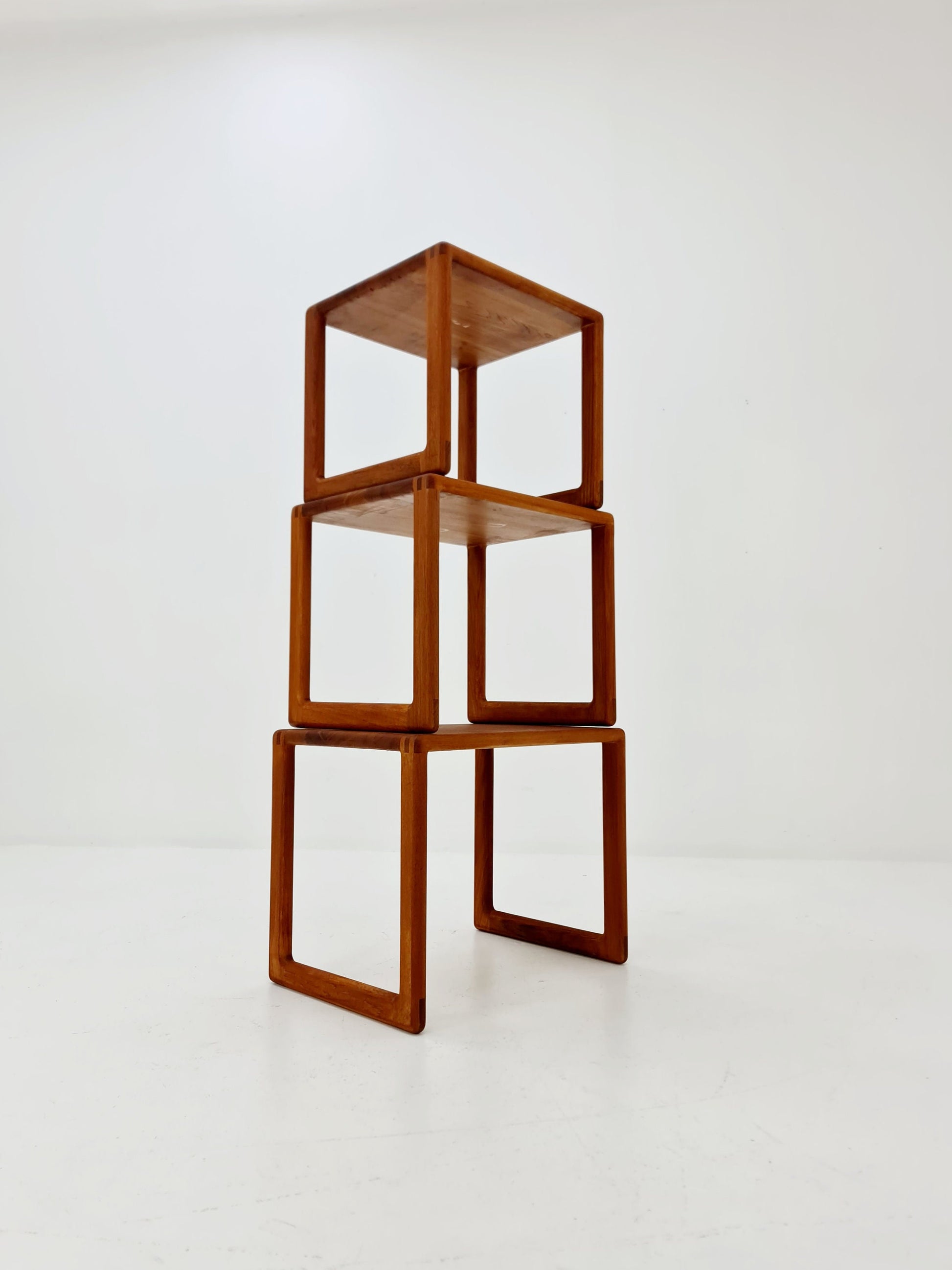 Midcentury danish Solid teak nesting tables/ side tables by Salin Möbler, 1960s