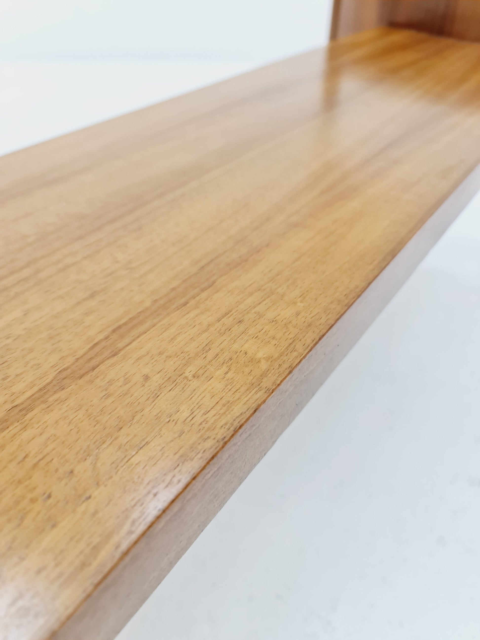 Vintage walnut and glass coffee table attributed to Sven Ellekaer, 1960s