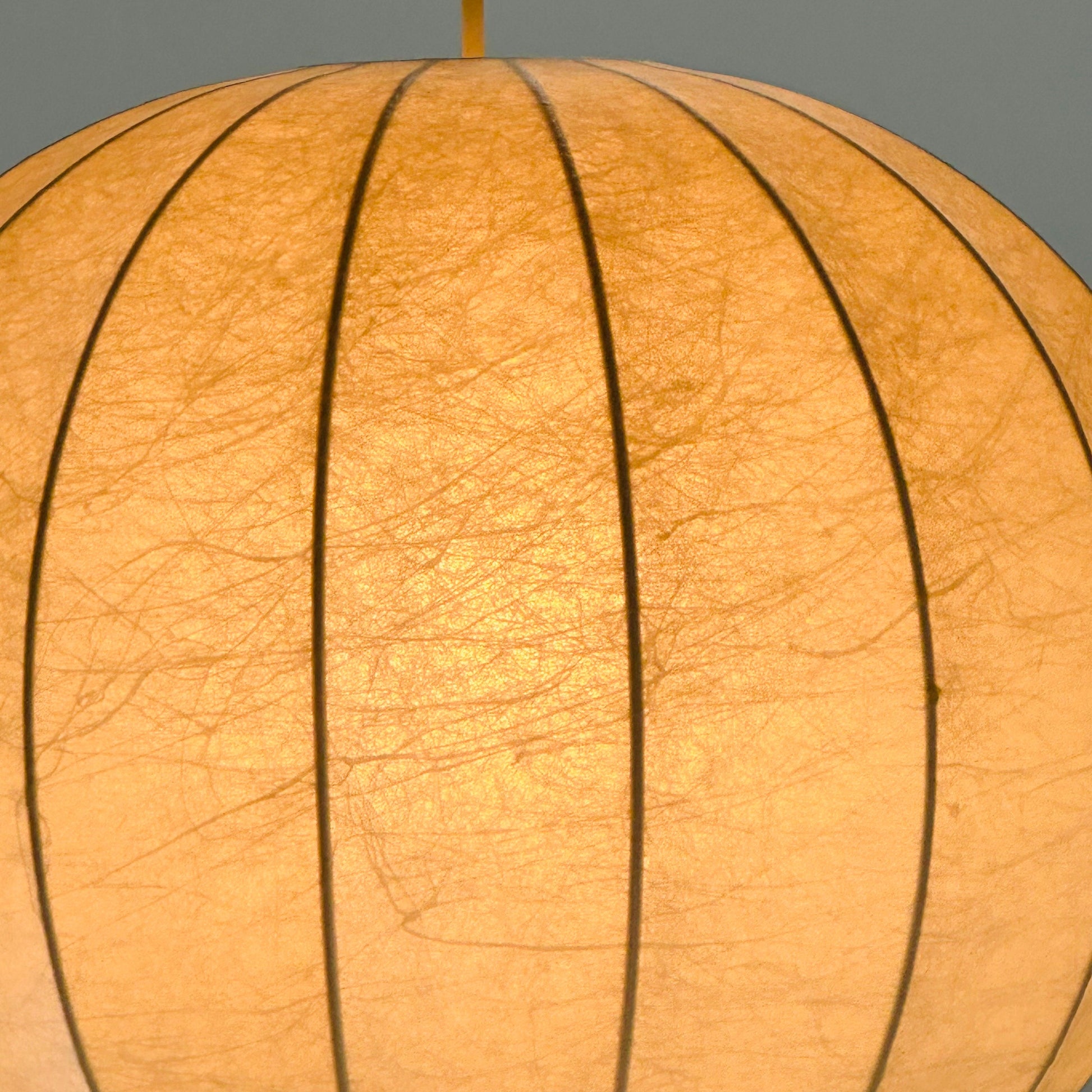 Mid century Cocoon Round Italian pendant light cocoon pendant lamp by Achille Castiglioni , 1960s