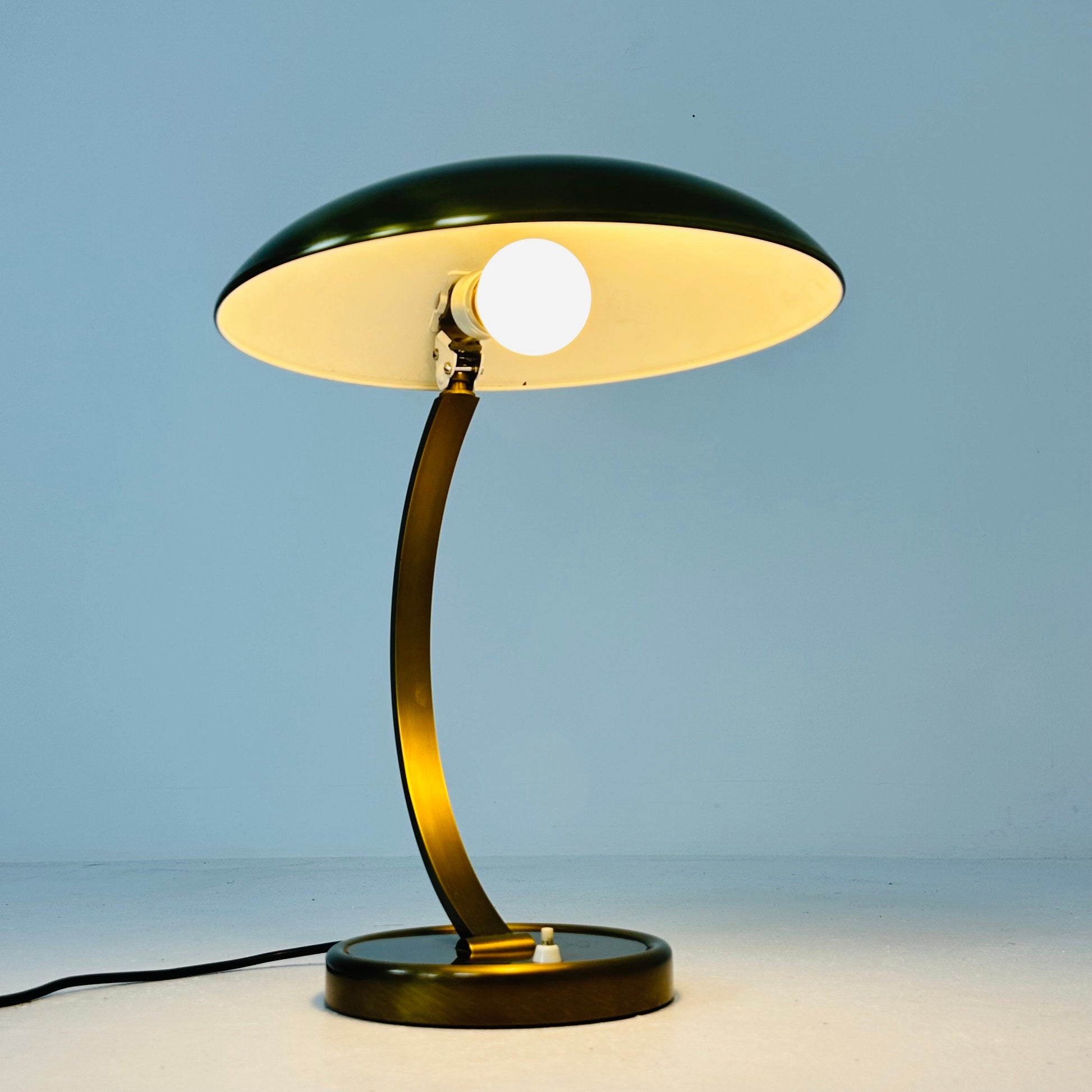 Bauhaus Brass Model 6751 Desk Lamp by Christian Dell for Kaiser Leuchten, 1950s