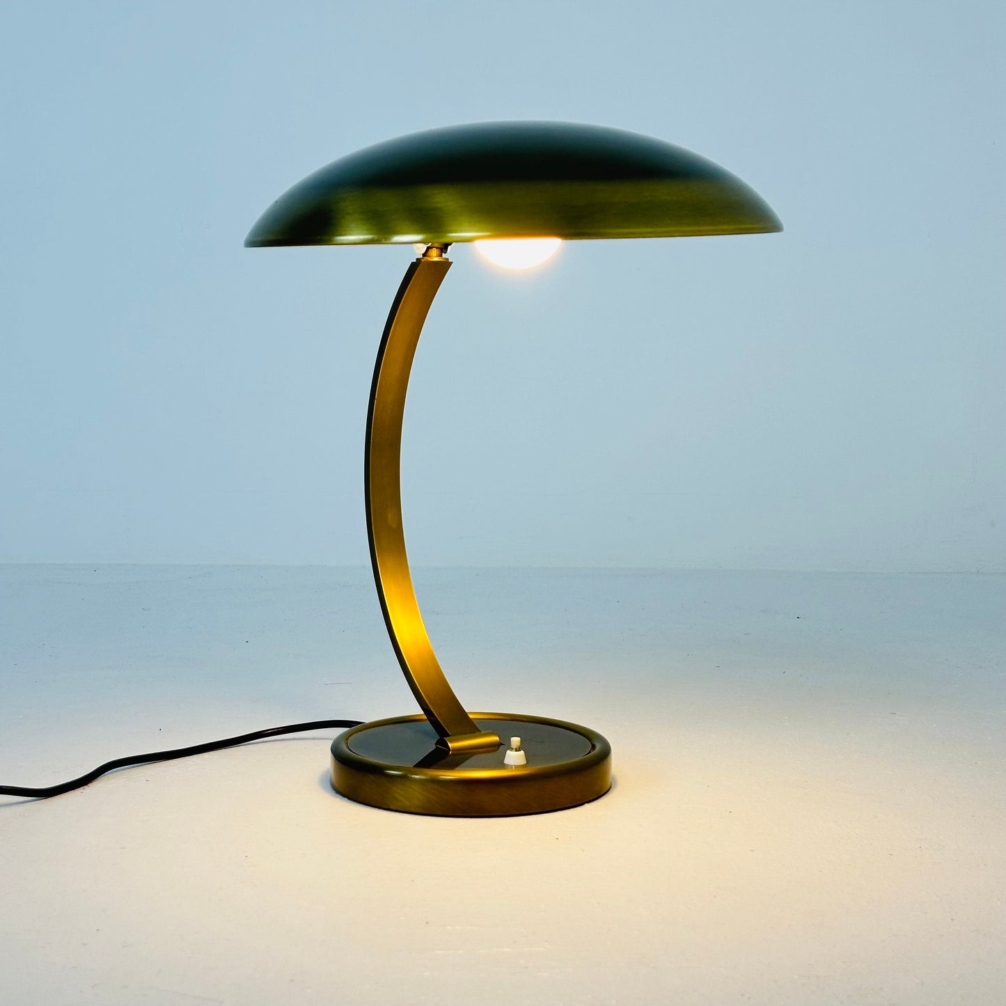 Bauhaus Brass Model 6751 Desk Lamp by Christian Dell for Kaiser Leuchten, 1950s