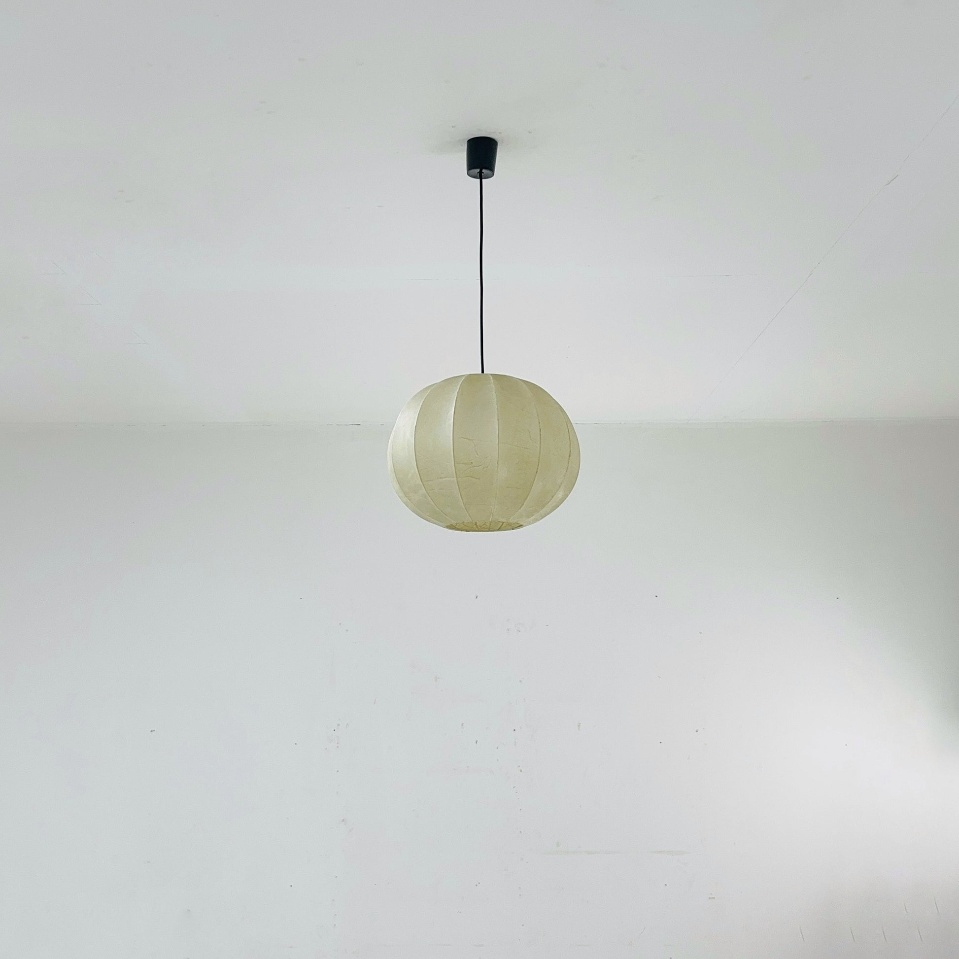 Cocoon Round Italian mid-century cocoon pendant lamp by Achille Castiglioni , 1960s