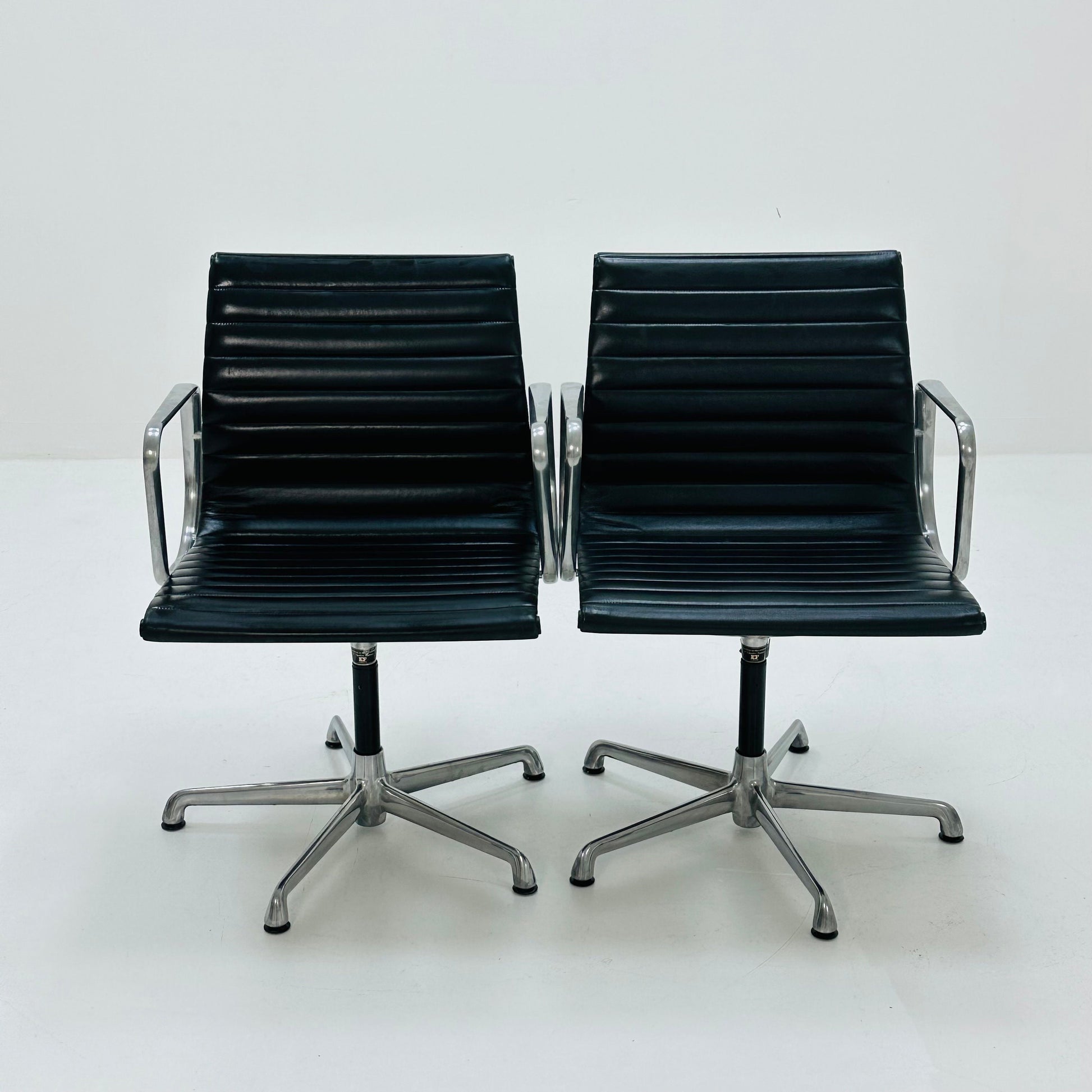 1 of 2 Charles & Ray Eames office /desk Chairs with Arms by ICF Italy 1980s
