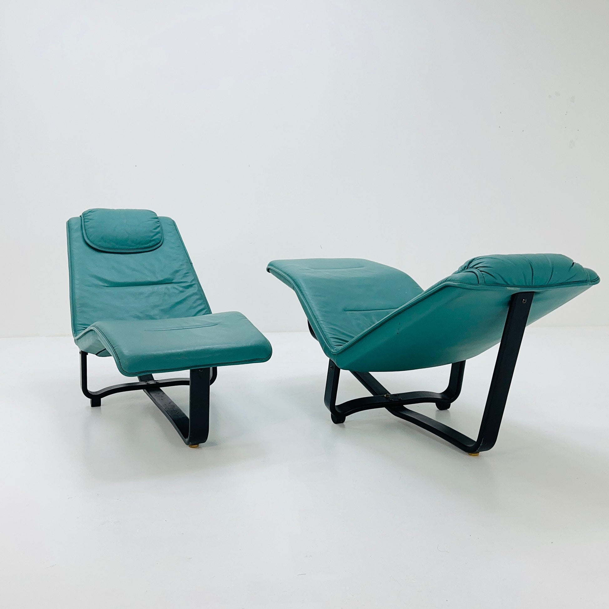 1 of 2 Mid century Norwegian Siesta Reclinable Lounge Chair by Ingmar Relling & Knut Relling for Westnofa, 1970s